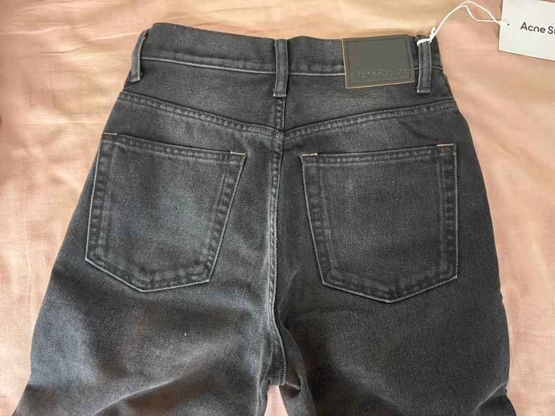 Acne Studios Acne Studios Black high-waisted wide-leg jeans Size 27" / US 4 / IT 40 - 4 Thumbnail