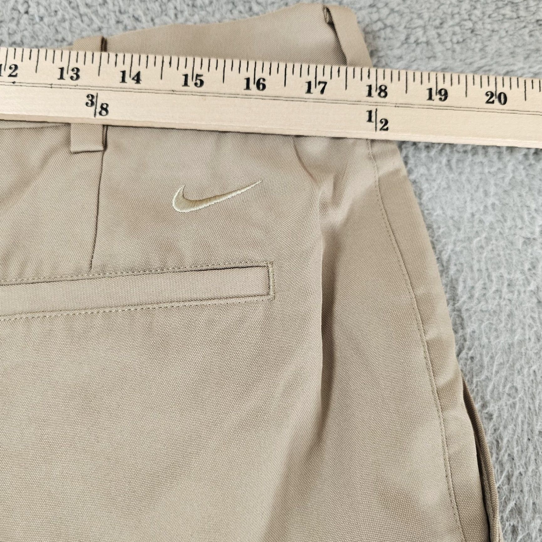 Nike Nike Dress Pants Mens 36x32 Beige Polyester Flat Front Business Casual Size US 36 / EU 52 - 7 Thumbnail