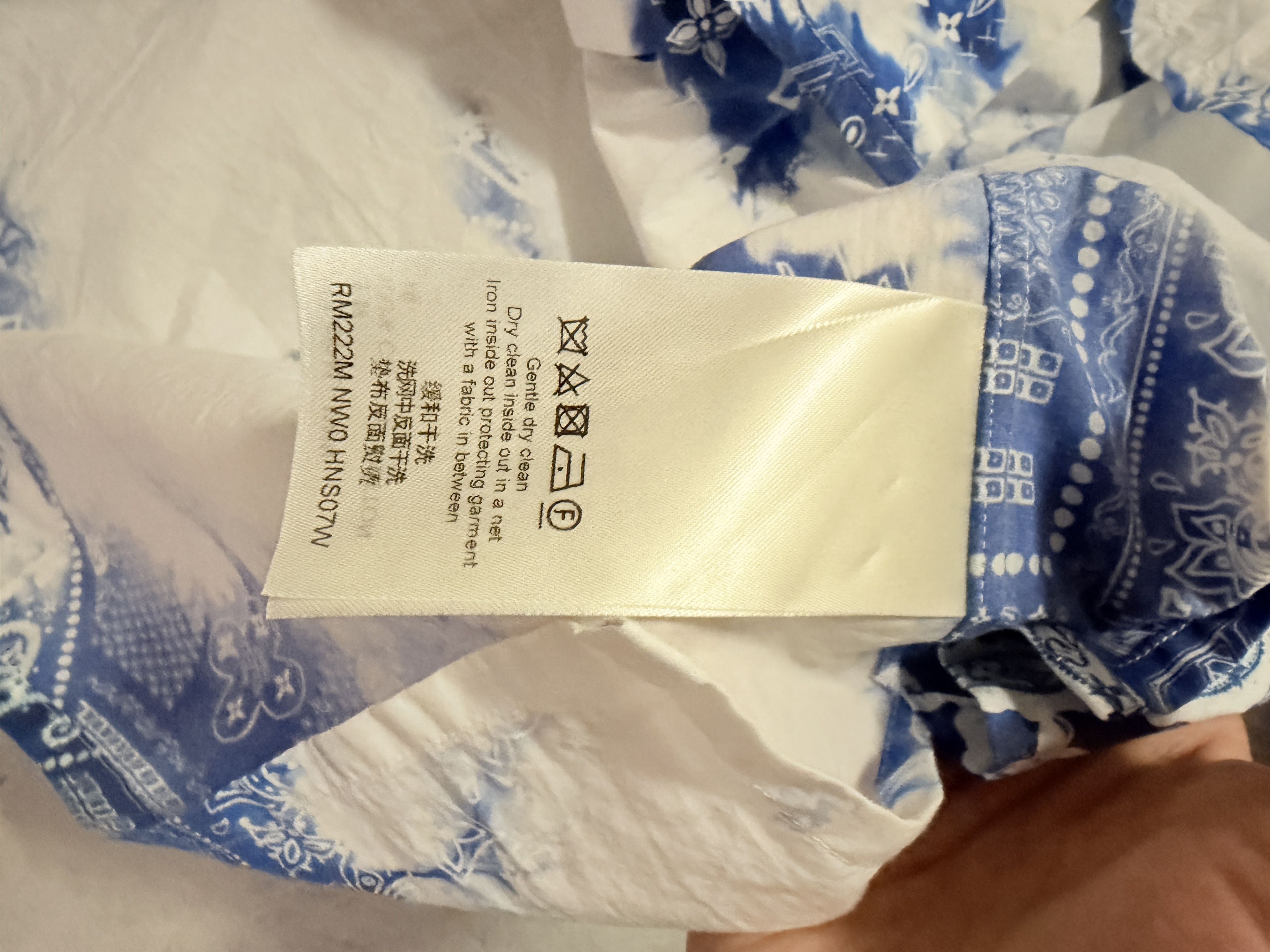 Louis Vuitton Louis Vuitton Blue Monogram Bandana Button Up Shirt Size US XL / EU 56 / 4 - 3 Thumbnail