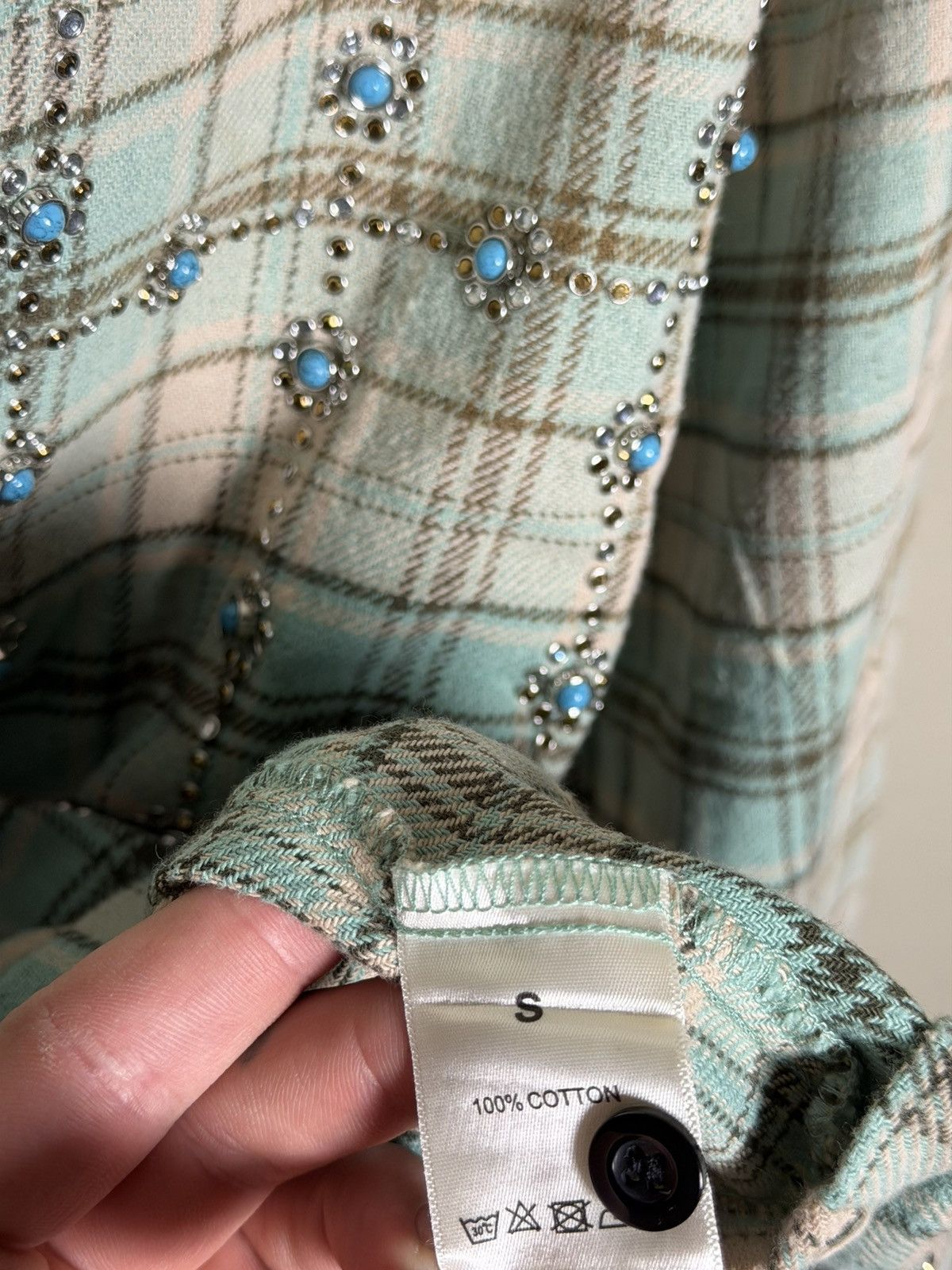 Vale Vale Forever Little Gems Flannel 'Green' Size US S / EU 44-46 / 1 - 6 Thumbnail