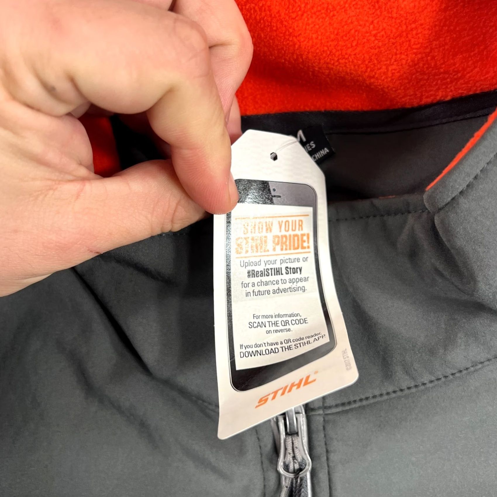 Vintage STIHL Outfitters Womens Regular Zip-Up Gray Softshell Jacket Size M / US 6-8 / IT 42-44 - 6 Thumbnail
