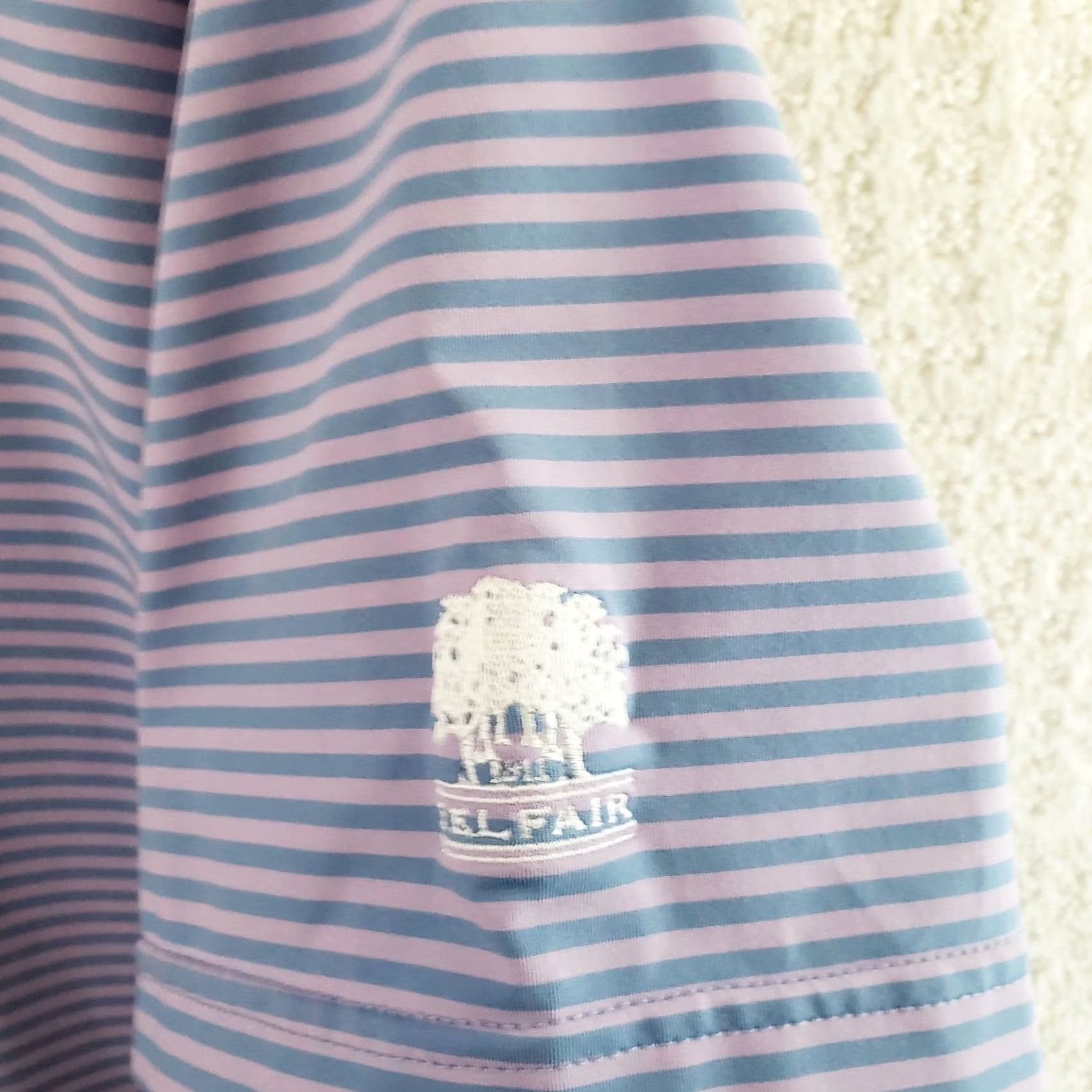 Peter Millar Peter Millar Polo Shirt Men XL Lavender Purple Stripe Summer Comfort Performance Size US XL / EU 56 / 4 - 5 Thumbnail