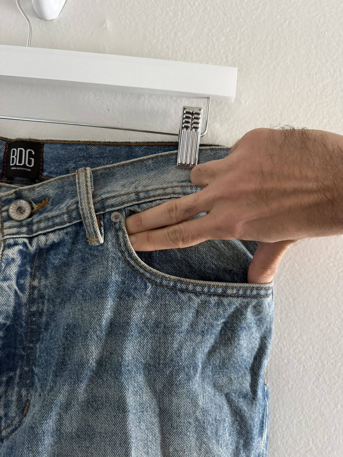 Bdg BDG UO Relaxed Dad Fit Denim Jeans Pants Blue Stone-Wash Size US 32 / EU 48 - 12 Thumbnail