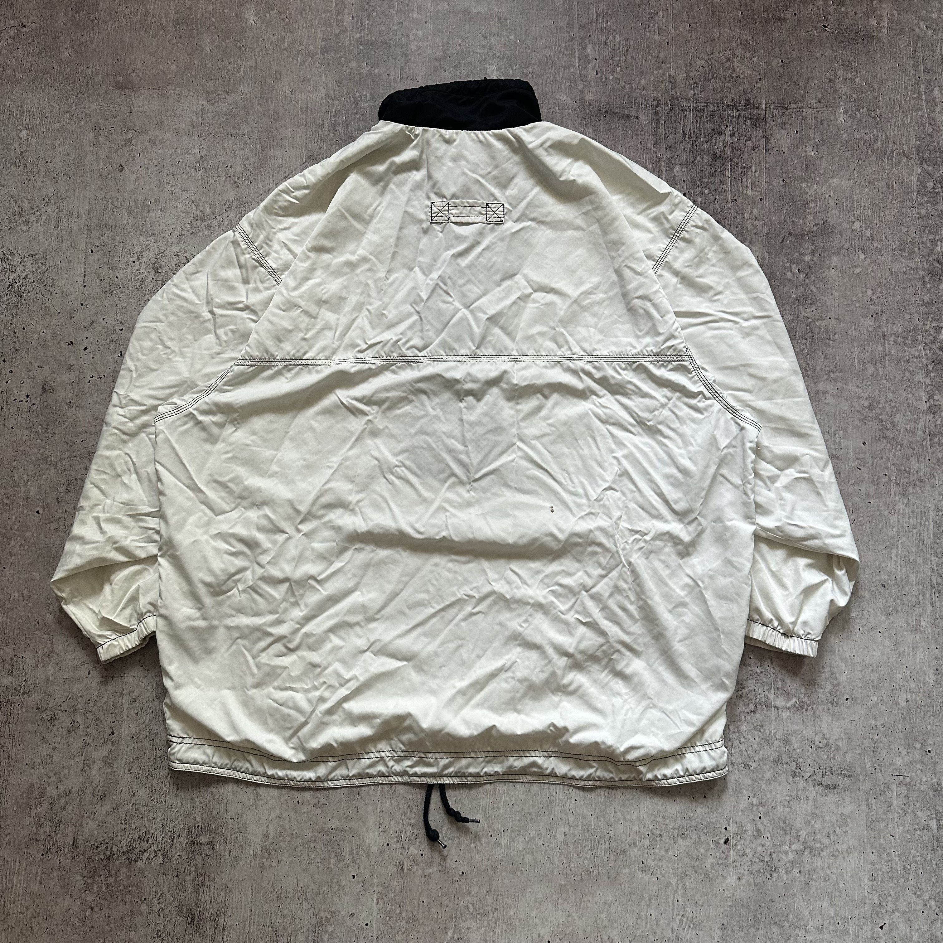 Nike × Vintage Nike 90s Vintage Center Swoosh Nylon Drill Anorak Jacket Size US XL / EU 56 / 4 - 5 Thumbnail