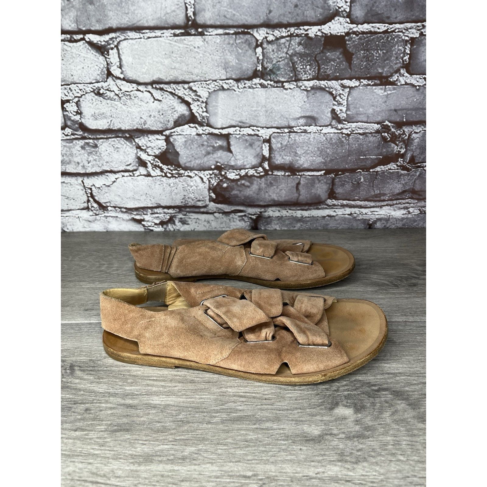 Rag & Bone Rag & Bone Pink Salmon Suede Leather Strap Flats Sandals Wom Size US 6.5 / IT 36.5 - 17 Thumbnail