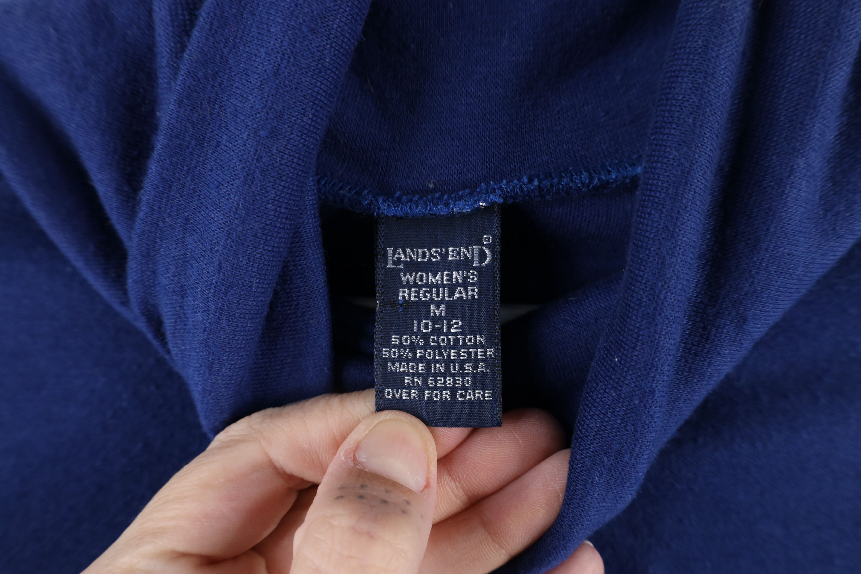 Lands' End × Vintage Vintage 90s Lands End Turtleneck Long Sleeve T-Shirt USA Size M / US 6-8 / IT 42-44 - 6 Thumbnail
