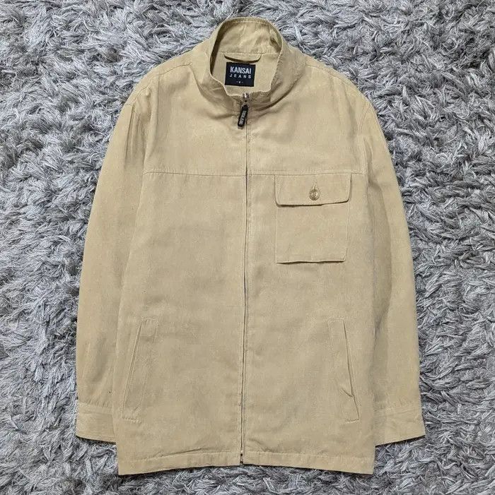 Japanese Brand × Kansai Yamamoto Vintage Kansai Jeans Kansai Yamamoto Light Zipper Jacket Size US M / EU 48-50 / 2 - 1 Thumbnail