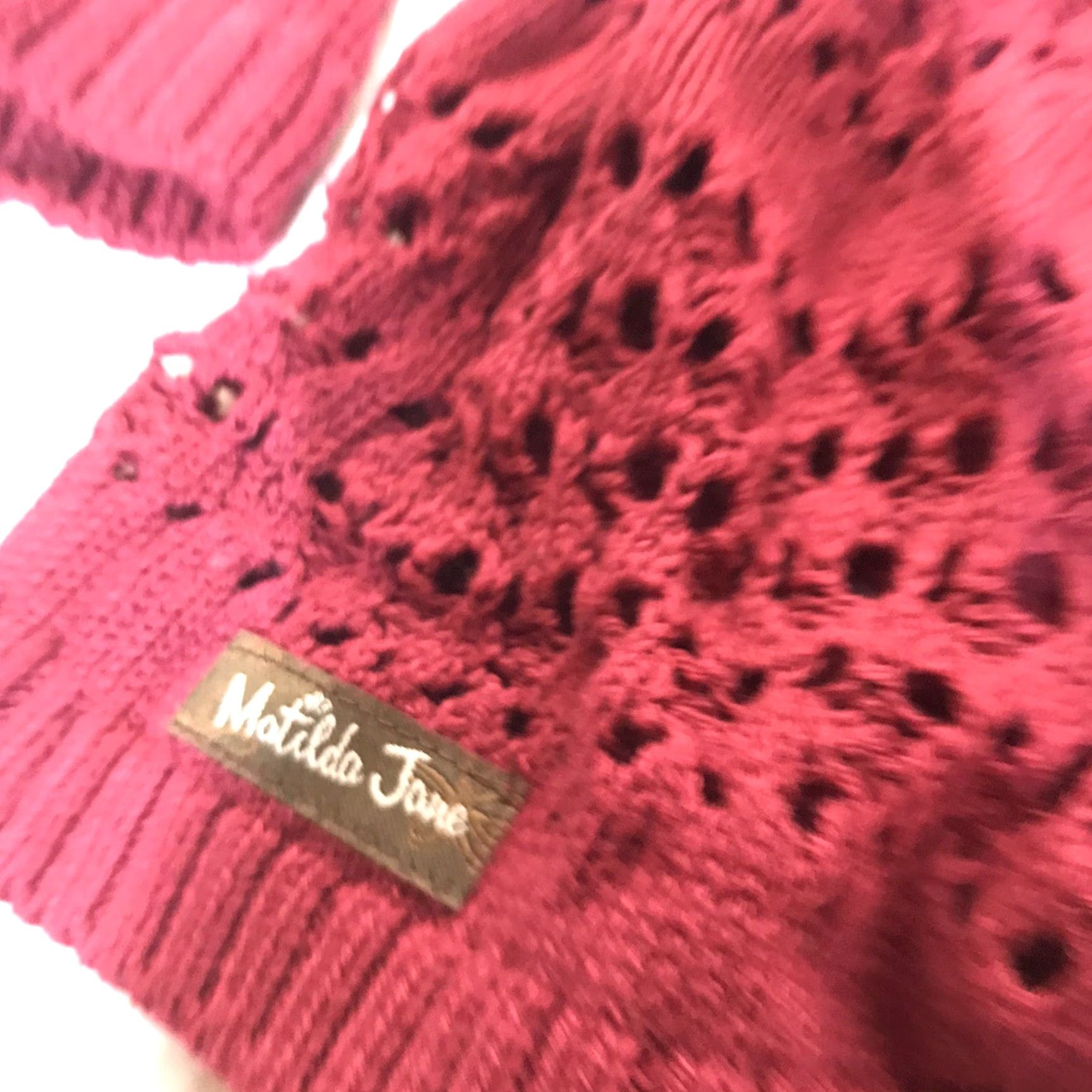 Vintage Matilda Jane Womens Cardigan Sweater Long Sleeve Open-Knit Fall Spring Winter Casual Online Shop Size M / US 6-8 / IT 42-44 - 4 Thumbnail