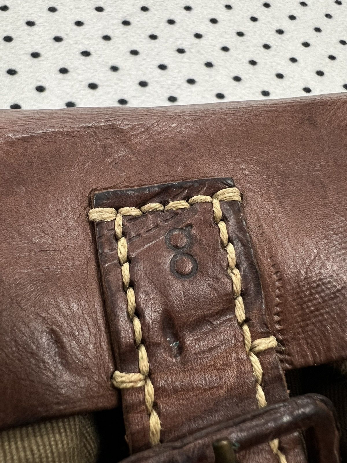 Japanese Brand Genten Canvas/Leather Crossbody Bag Size ONE SIZE - 13 Thumbnail