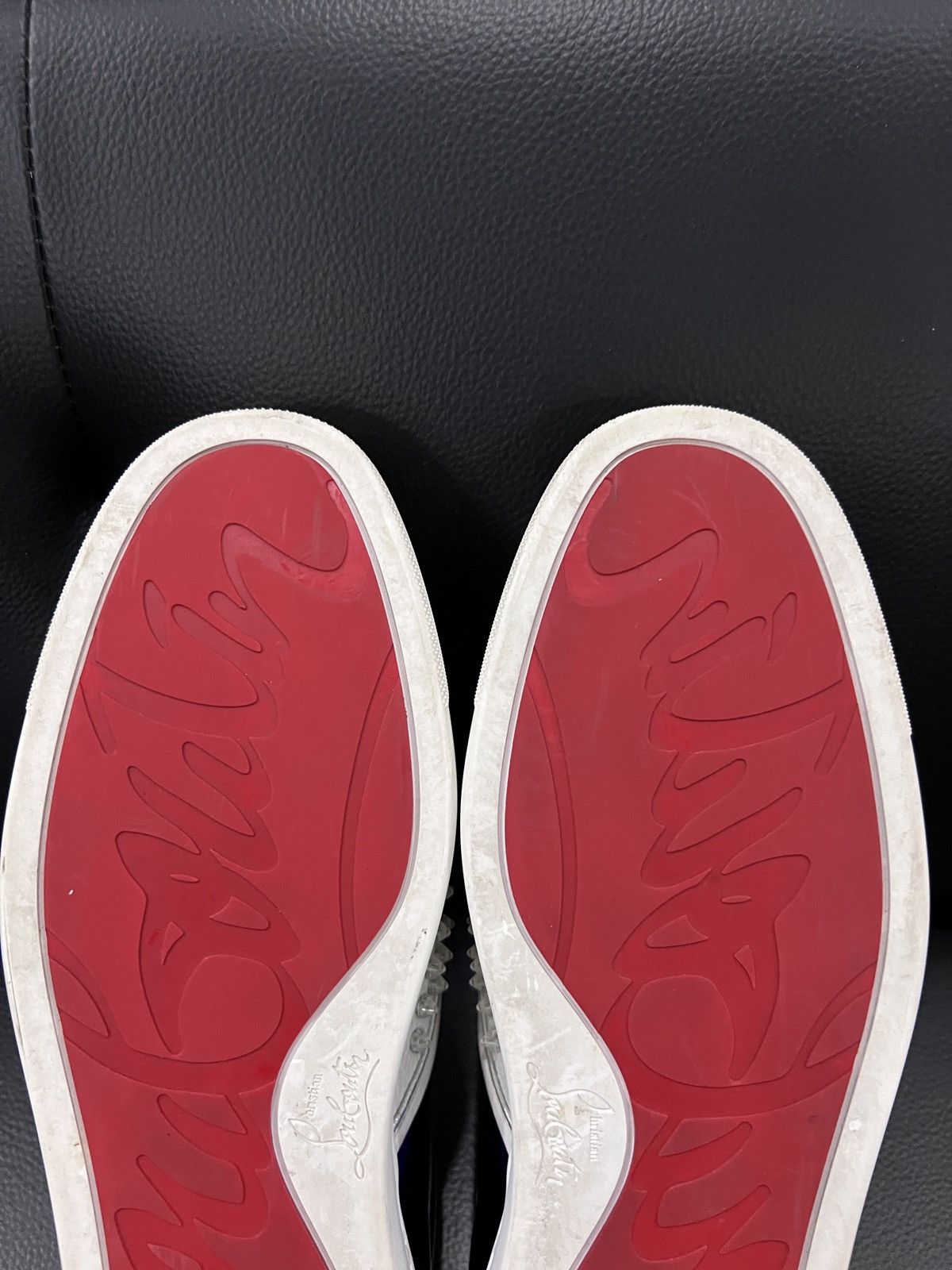 Christian Louboutin Christian Louboutin Transparent Studded Red Sole Sneakers Size US 10.5 / EU 43-44 - 17 Thumbnail