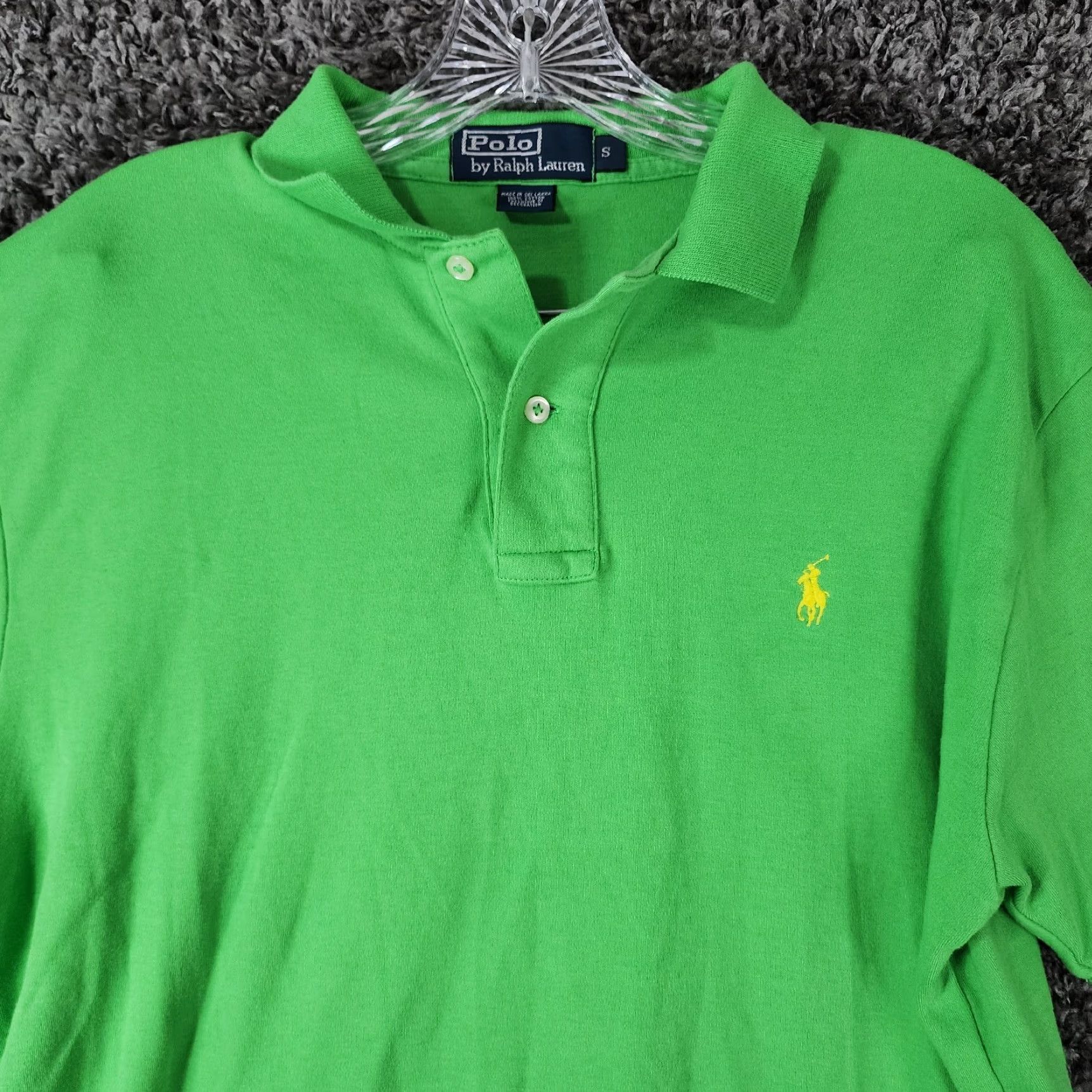 Polo Ralph Lauren Polo Ralph Lauren Men's Green Short Sleeve Cotton Polo Shirt Size S Size US S / EU 44-46 / 1 - 3 Thumbnail