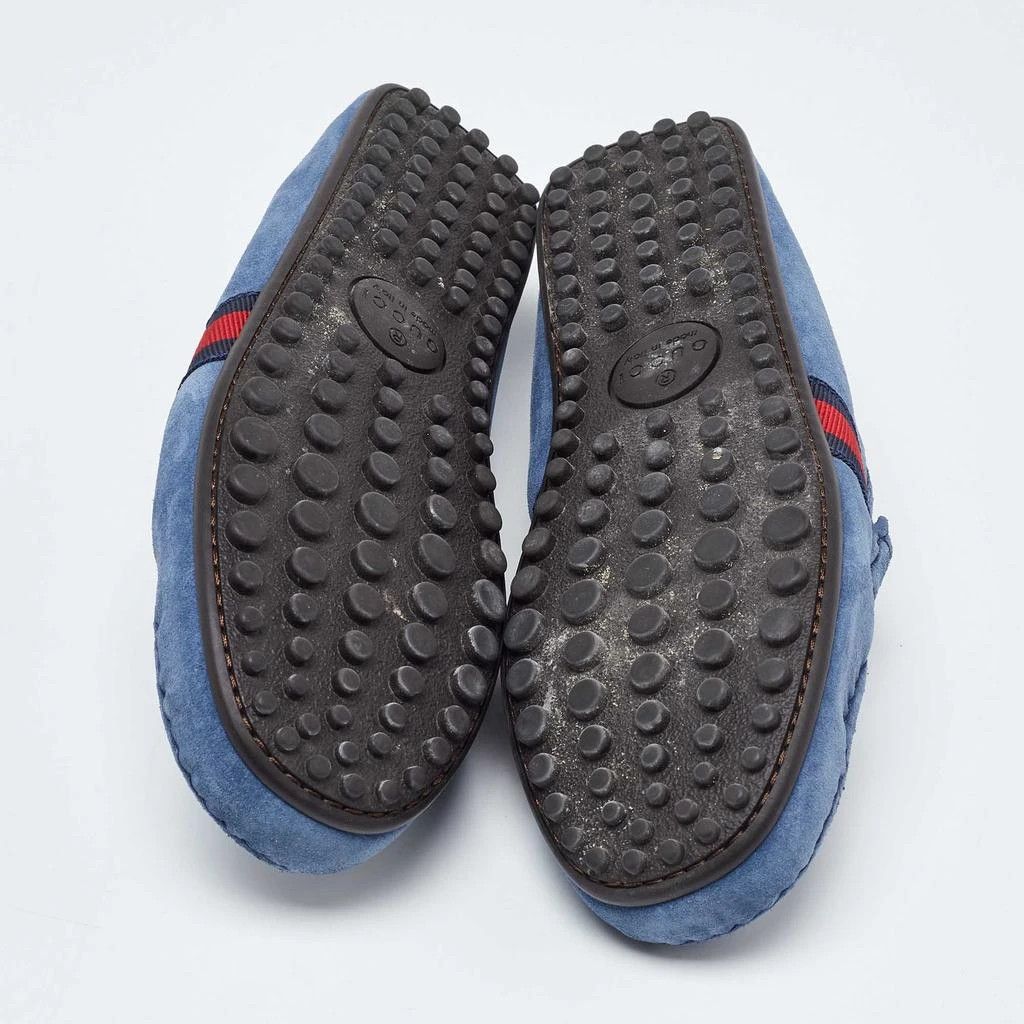 Gucci o1s1wg110325 Driver Loafers in Blue Size US 6 / EU 39 - 6 Thumbnail