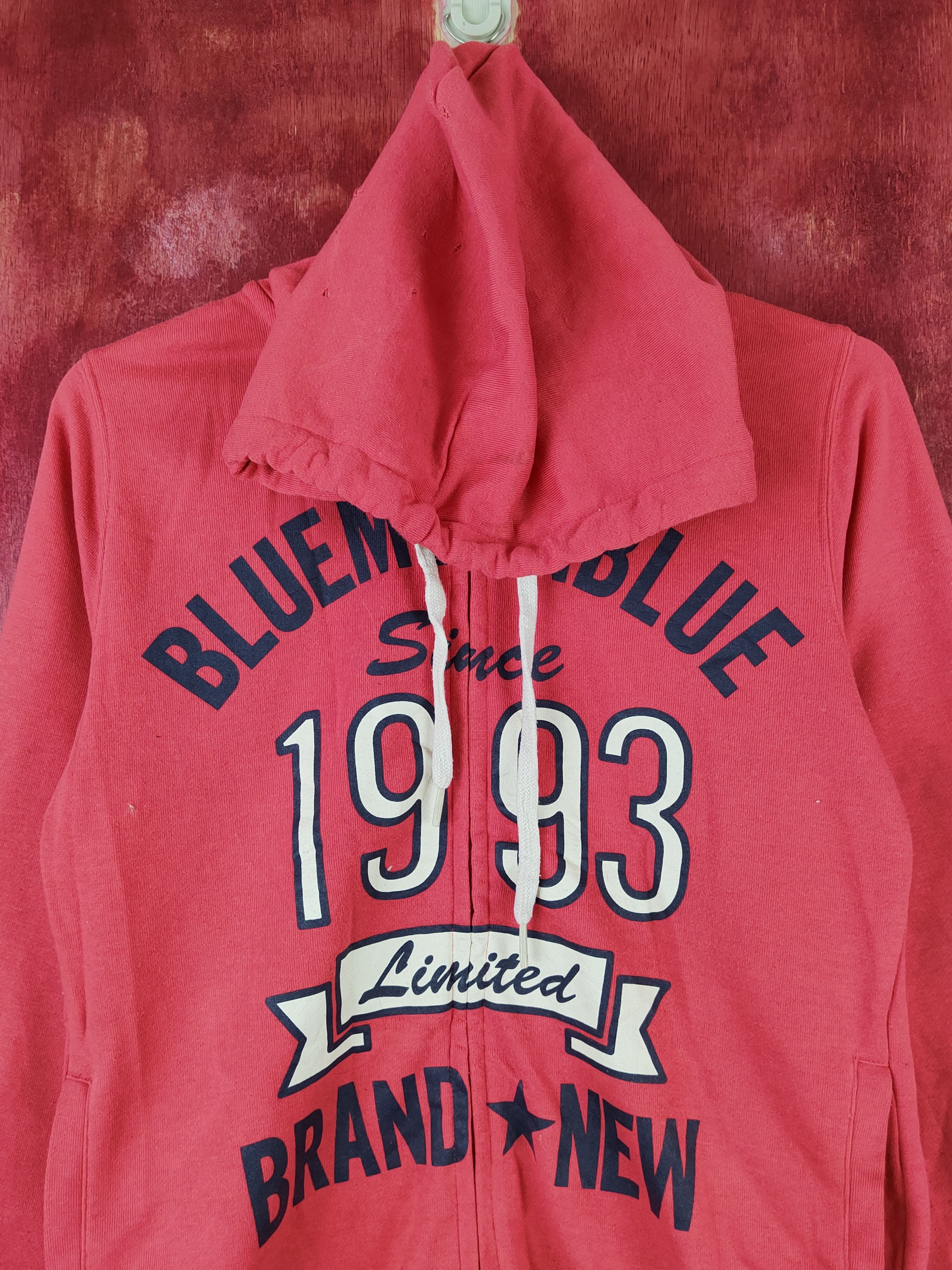 Japanese Brand × Vintage Blue Moon Blue Red Orange Hoodie Sweaters #S1865 Size US S / EU 44-46 / 1 - 2 Thumbnail