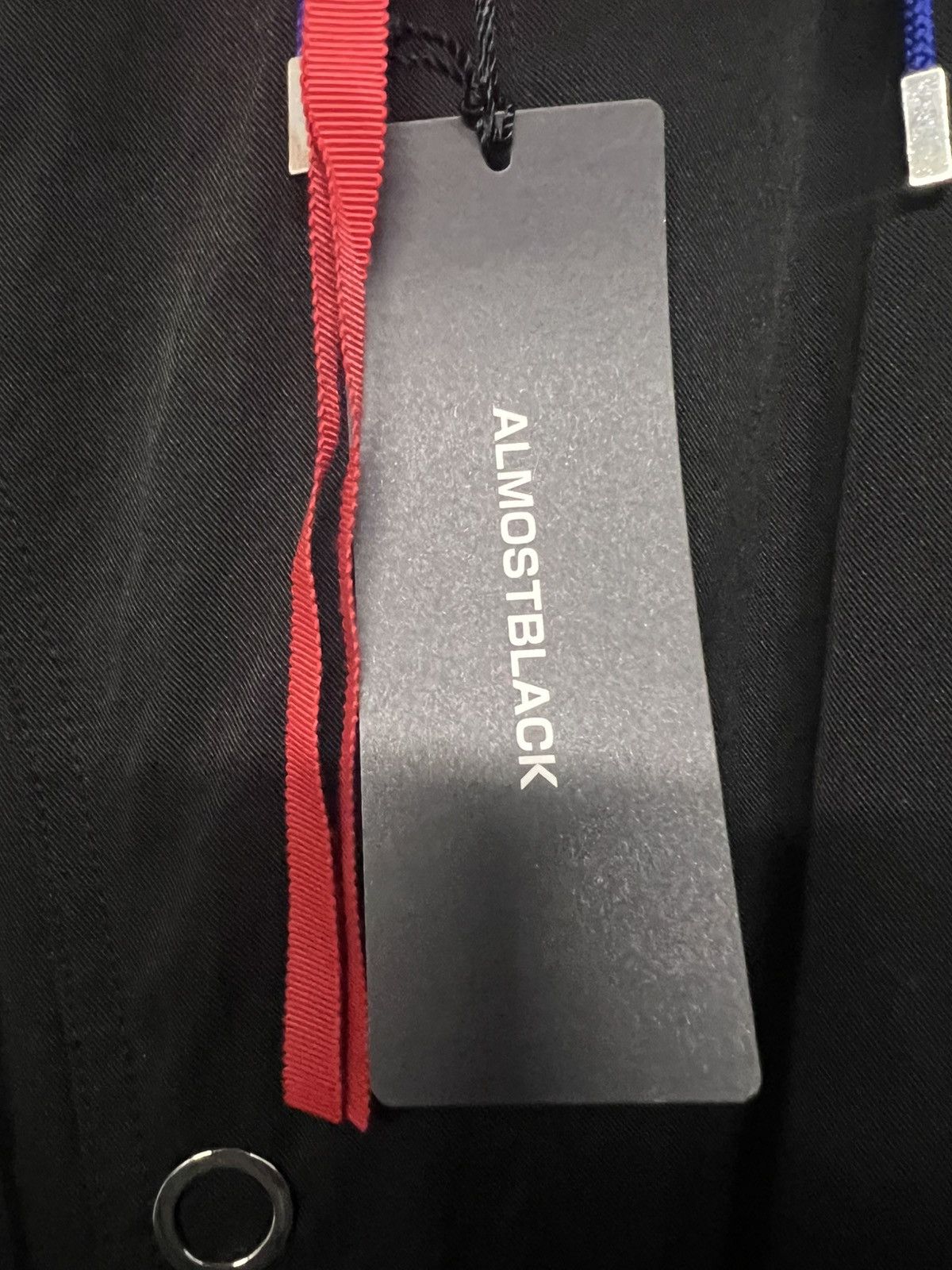 Japanese Brand Almost Black Contrast Drawcord Jacket Size US S / EU 44-46 / 1 - 6 Thumbnail