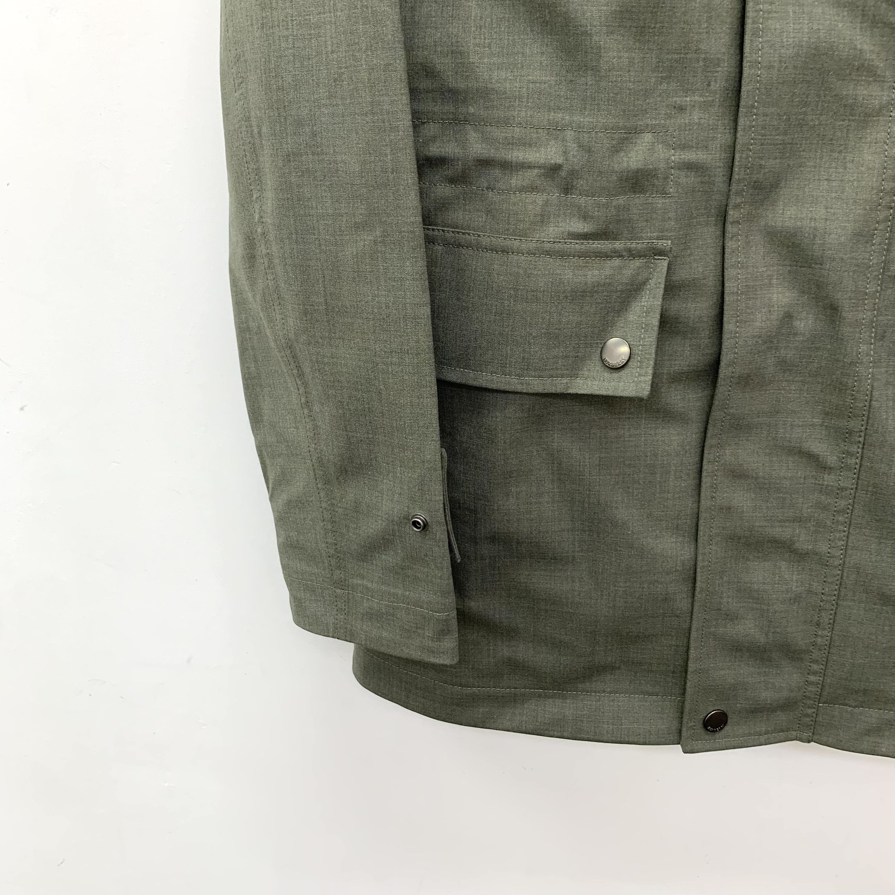 Burberry Burberry Multi-Pocket Wool Utility Jacket Green (36) Size XS / US 0-2 / IT 36-38 - 4 Thumbnail