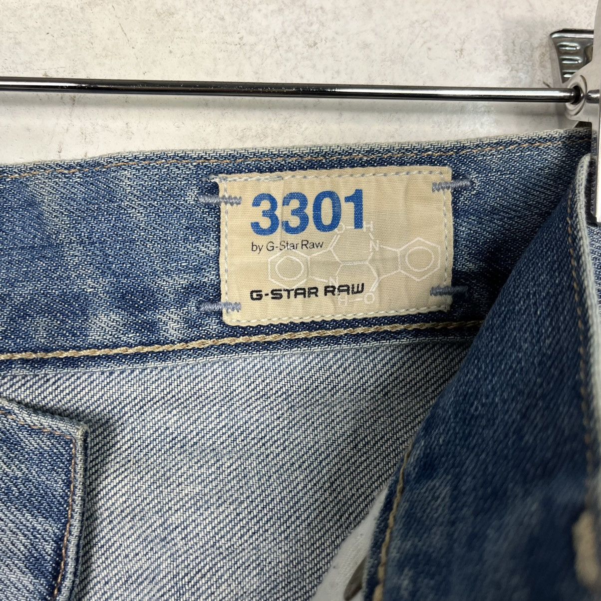 G-Star Vintage 3301 By G Star Raw Denim Jeans Size US 30 / EU 46 - 20 Thumbnail