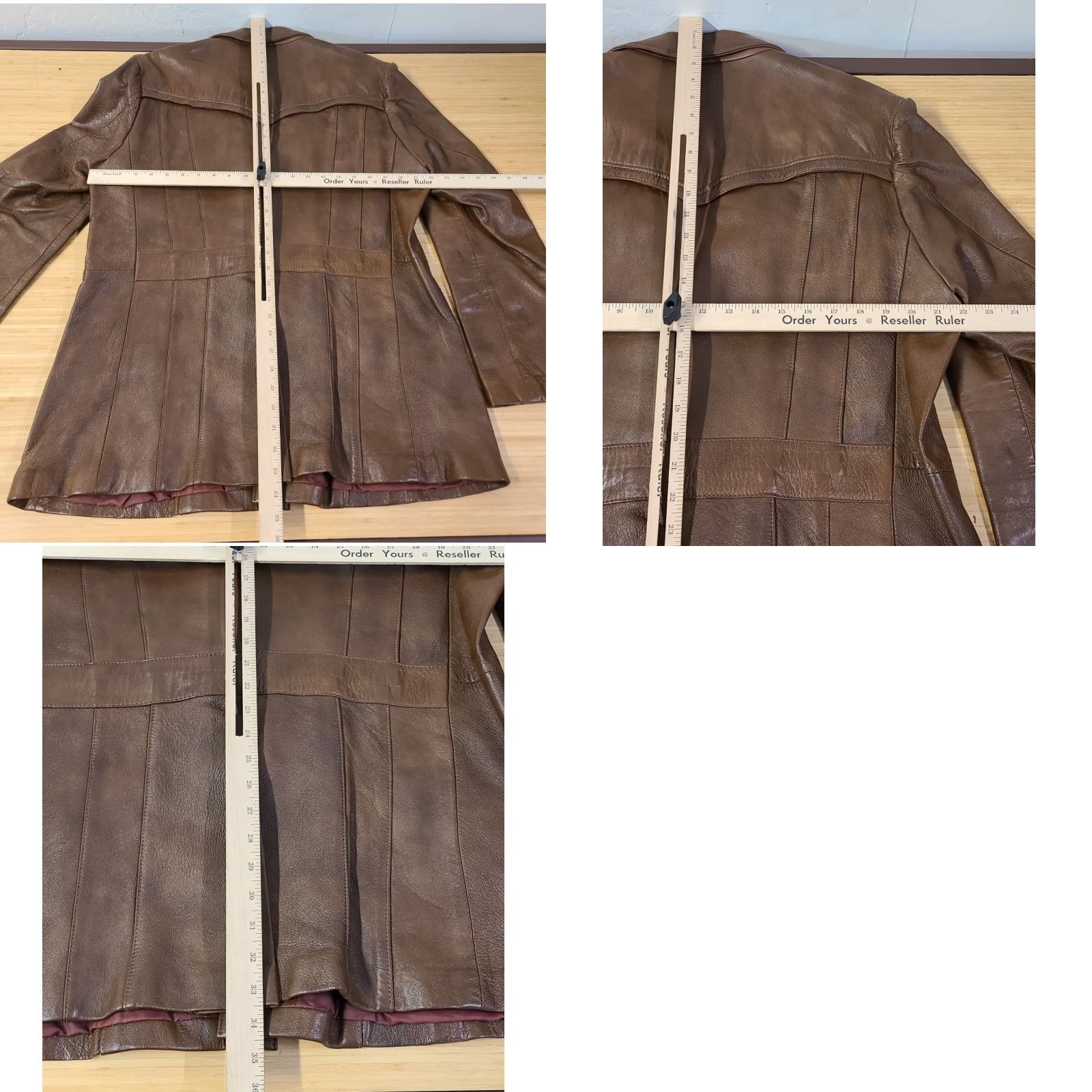 Vintage VINTAGE Attica of California Leather Jacket Snaps Brown Men’s 48 Size US M / EU 48-50 / 2 - 8 Thumbnail