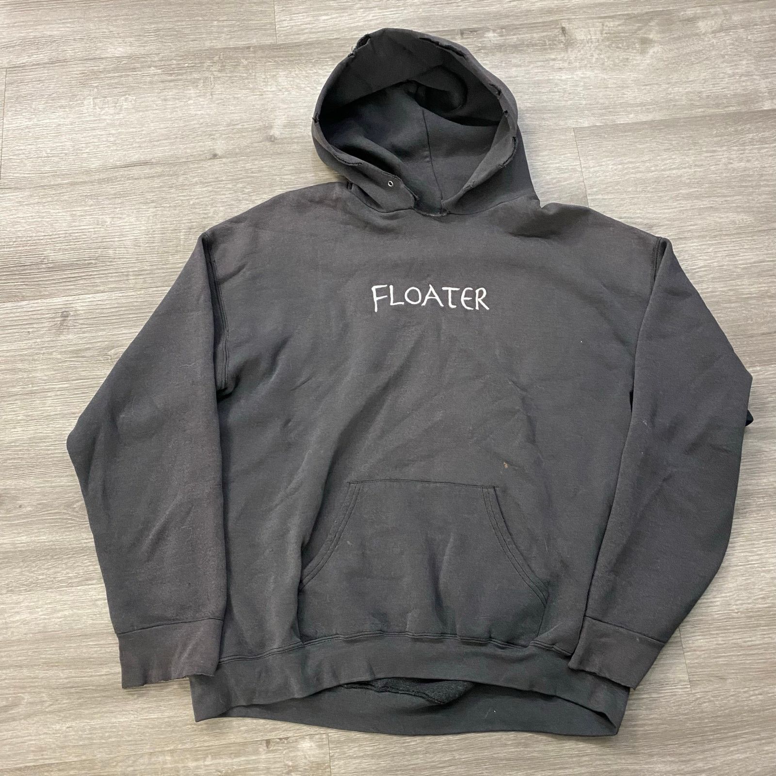 Vintage VINTAGE FLOATER BAND HOODIE BLACK XL METAL 90S Size US XL / EU 56 / 4 - 1 Thumbnail
