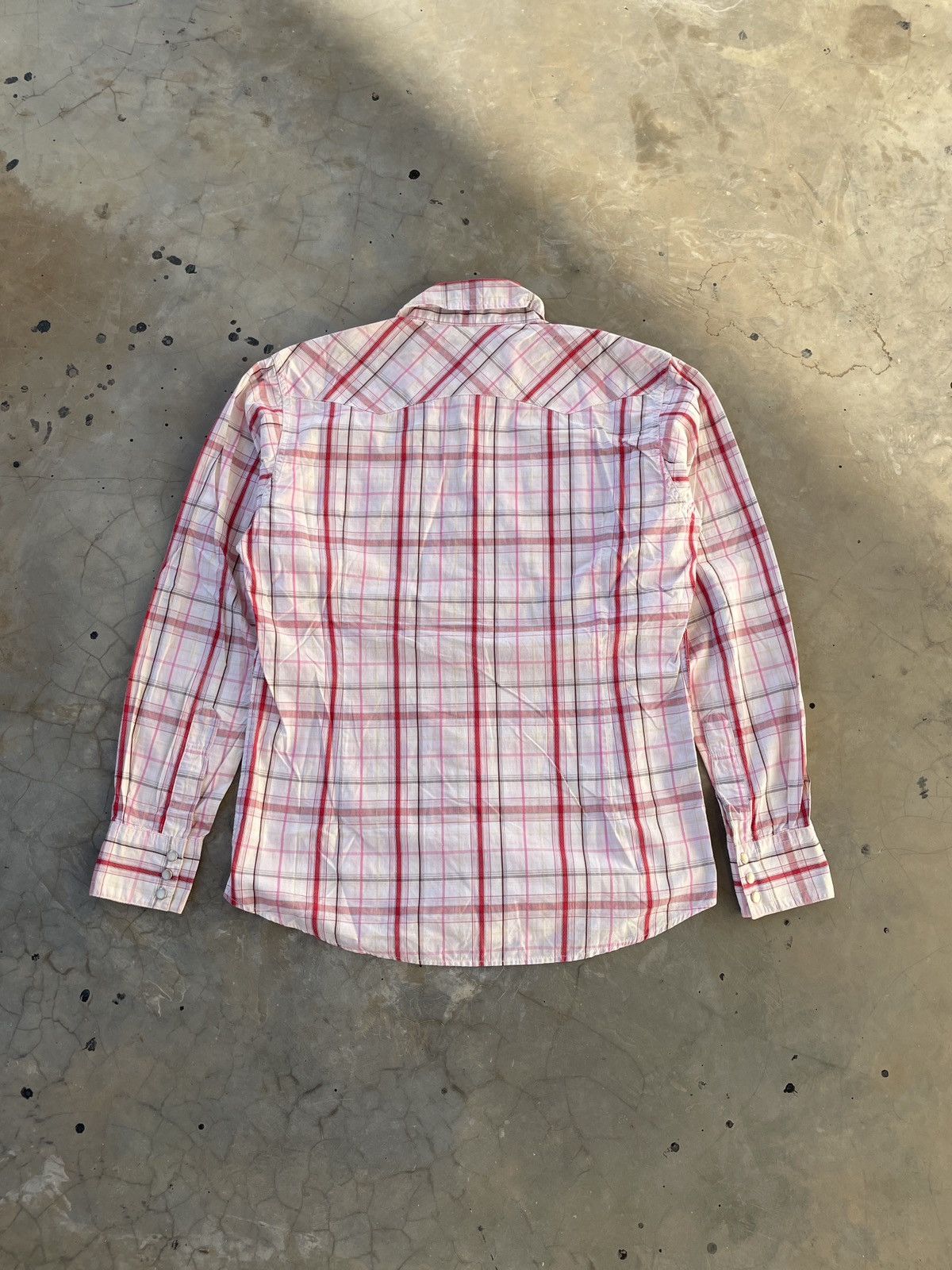 Takeo Kikuchi Takeo Kikuchi Long Sleeve Snap Shirt Plaid Pearl Size L / US 10 / IT 46 - 8 Thumbnail