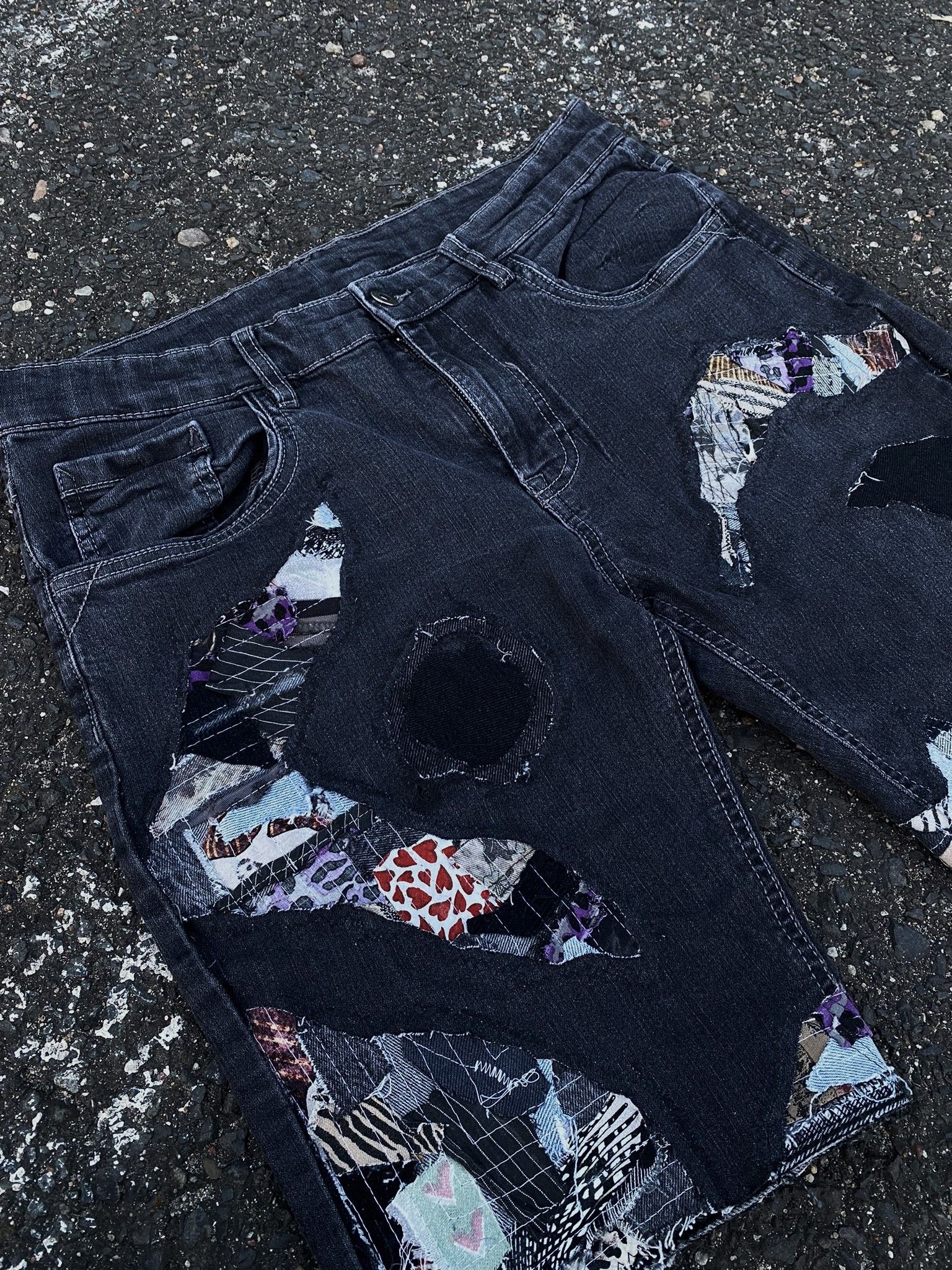Kapital × Number (N)ine × Vintage Vintage Kapital Inspired Hippie Denim Saschiko Patchwork Size US 34 / EU 50 - 2 Thumbnail