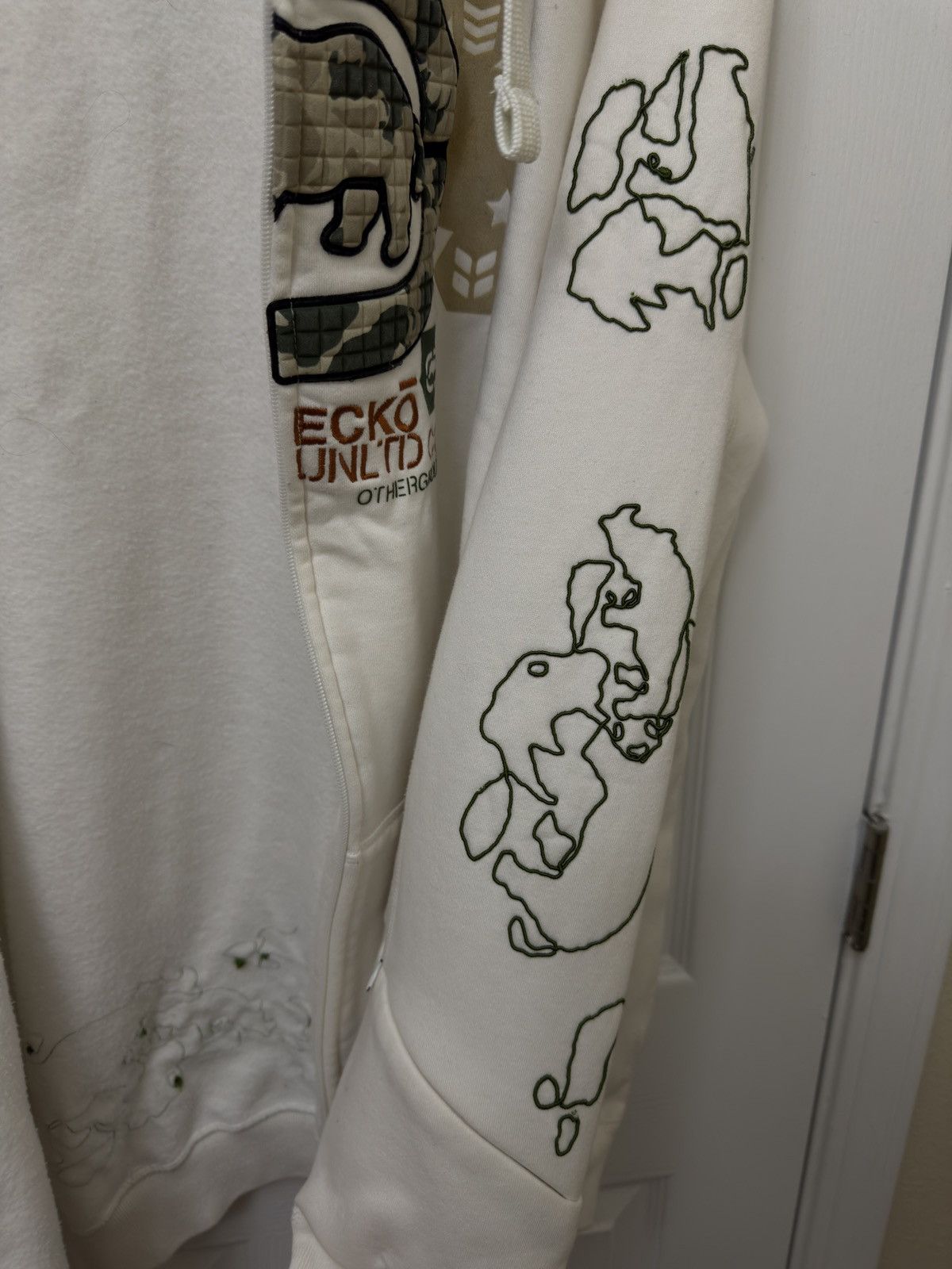 Ecko Unltd. ECKO UNLTD Vintage Embroidered Patch Zip-Up Hoodie Size XXL Size US XXL / EU 58 / 5 - 6 Thumbnail