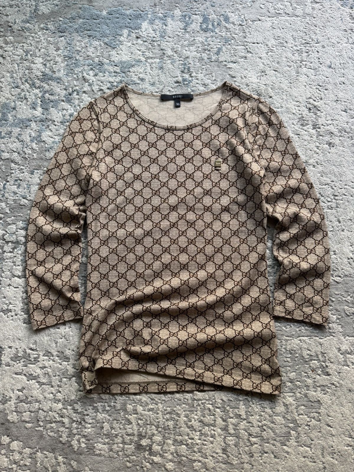 Gucci Gucci Monogram Vintage GG top size S/XS Size XS / US 0-2 / IT 36-38 - 2 Thumbnail