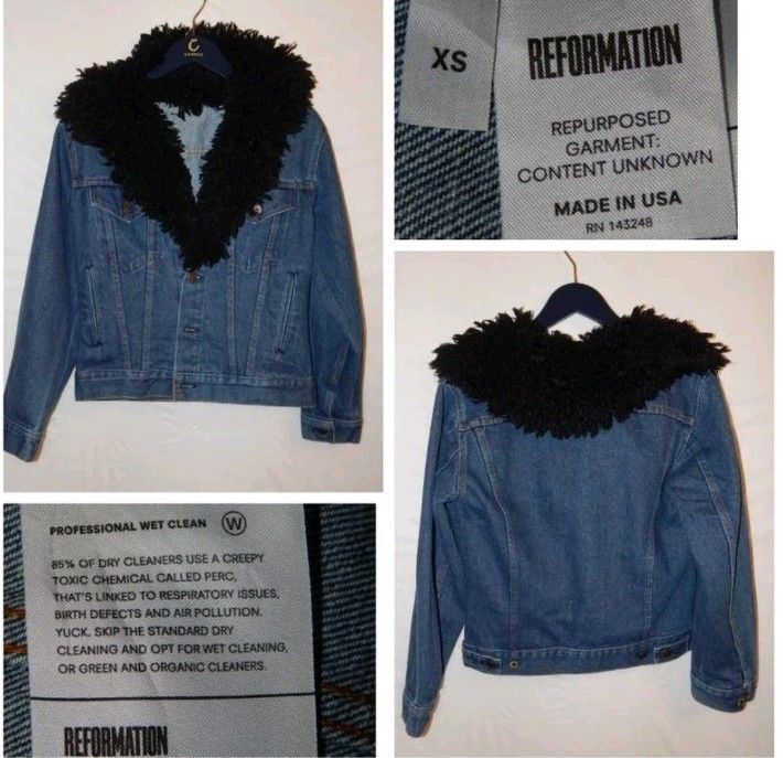Levi's × Levi's Vintage Clothing × Reformation Vintage Reformation Levi's Denim Blue Jacket Sz Xs/S Size S / US 4 / IT 40 - 8 Thumbnail