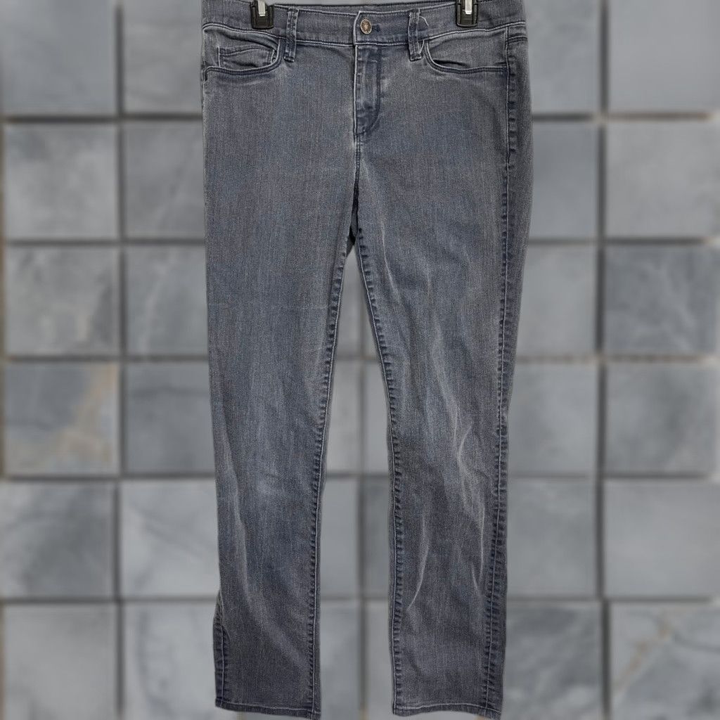 Ann Taylor Ann Taylor Jeans Women Size 10 Slim Denim 5-Pocket Gray Mid Rise Cotton Blend Size 32" / US 10 / IT 46 - 1 Thumbnail