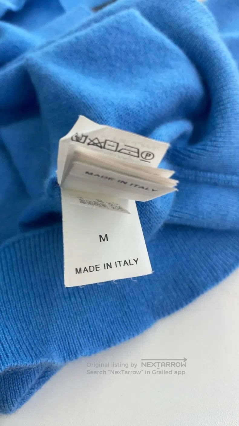Brunello Cucinelli Brunello Cucinelli Blue Cashmere Knit Top Size M / US 6-8 / IT 42-44 - 5 Thumbnail