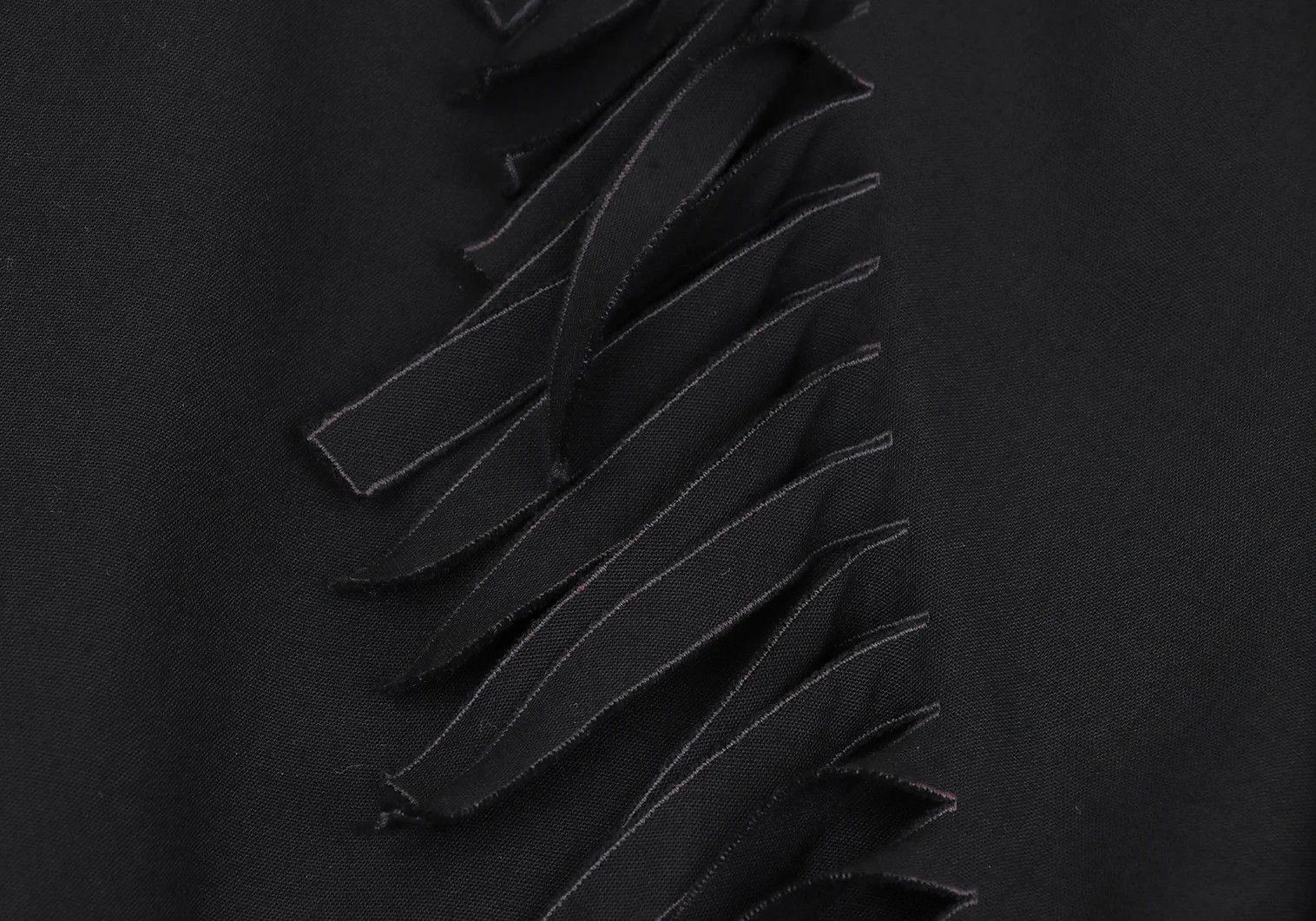 Jean Paul Gaultier Wool Fringe Big Collar Jacket in Black Size 50 Size US M / EU 48-50 / 2 - 5 Thumbnail
