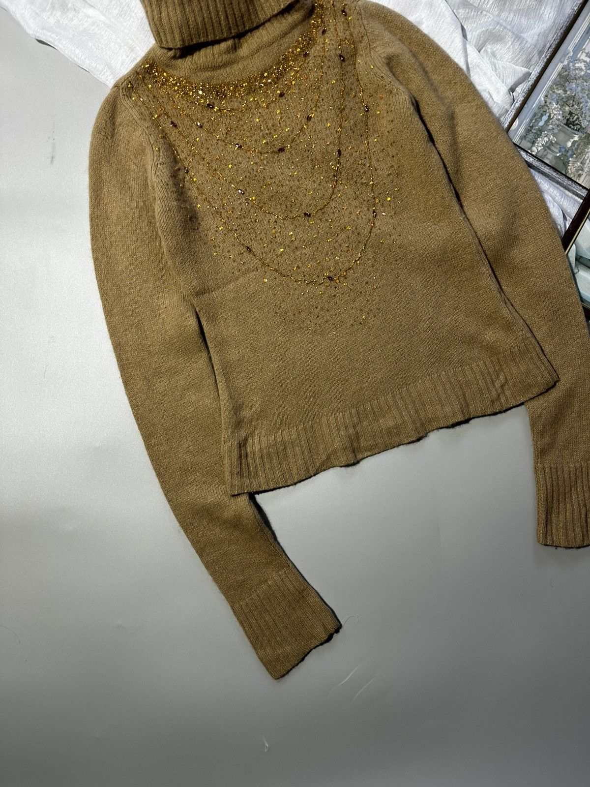 Dolce & Gabbana D&G Dolce & Gabbana Archive Embellished Turtleneck Sweater Size XS / US 0-2 / IT 36-38 - 2 Thumbnail