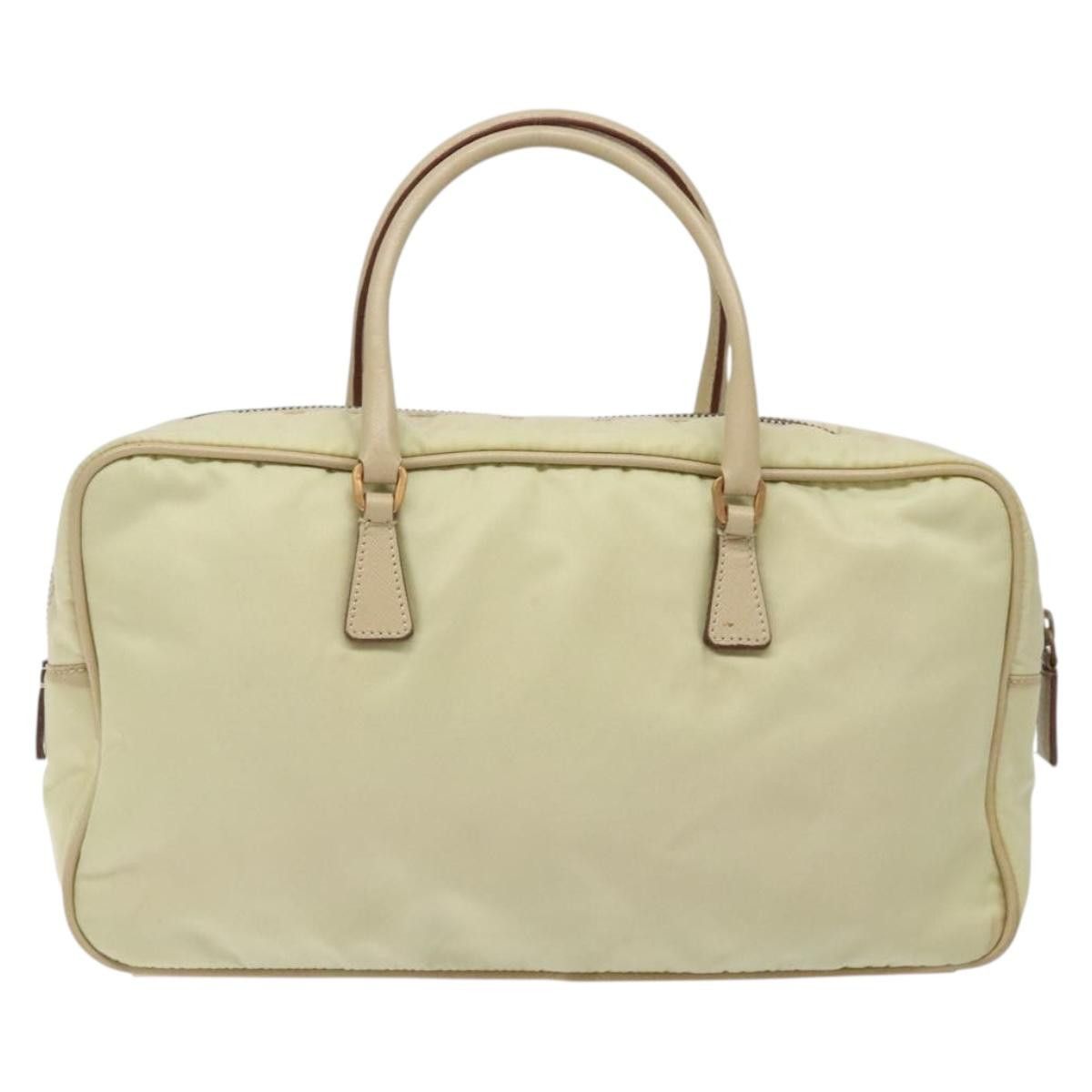 Prada PRADA Hand Bag Nylon Beige Gold Size ONE SIZE - 3 Thumbnail