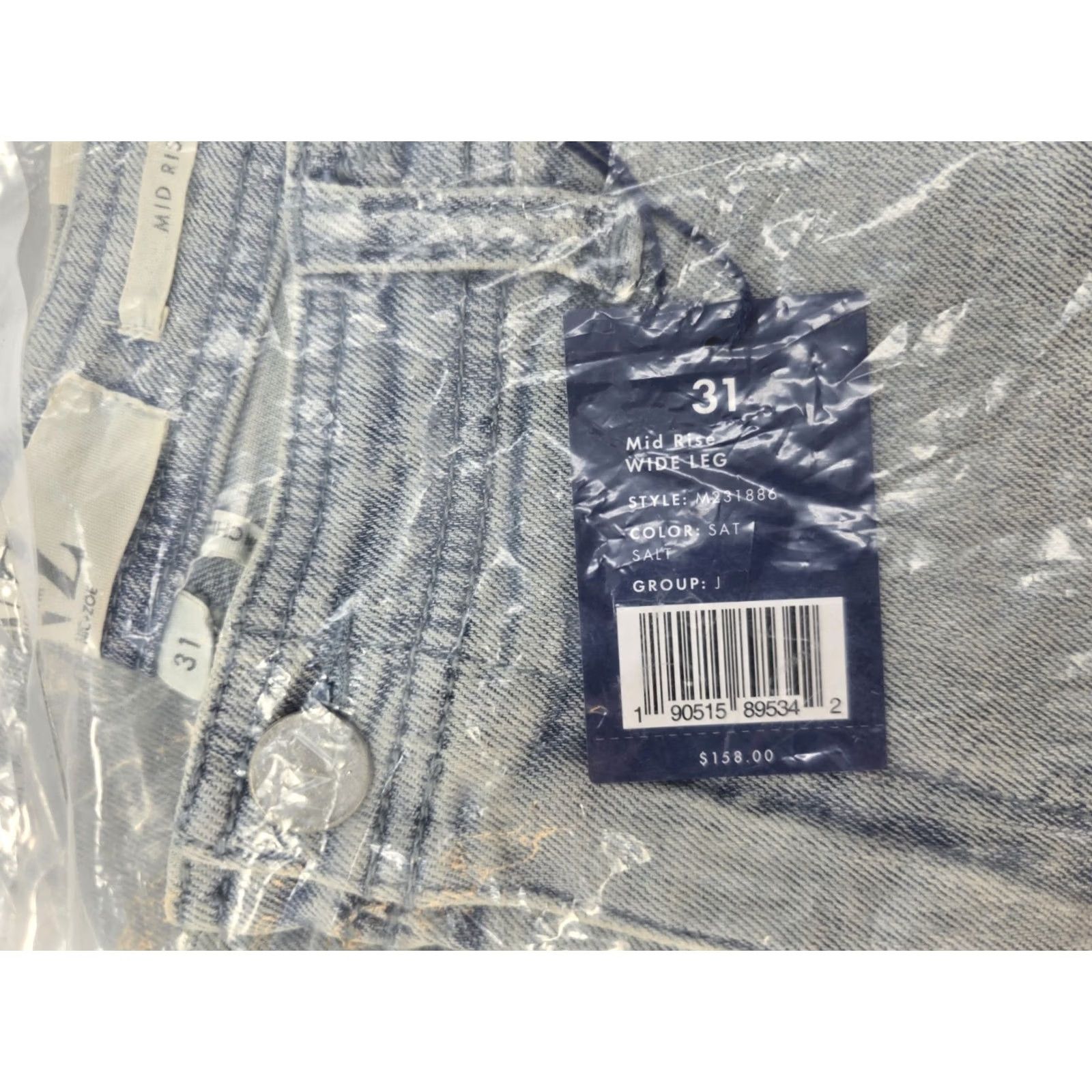 NIC+ZOE NIC+ZOE Jeans Women’s Mid Rise Wide-Leg Crop - Light Blue - Size 31 XS? Size 24" / US 00 / IT 34 - 4 Thumbnail