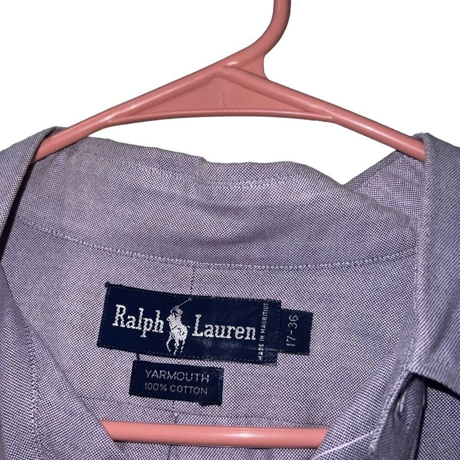 Ralph Lauren Ralph Lauren Yarmouth Shirt Purple / Blue Solid Classic Fit Size US XS / EU 42 / 0 - 3 Thumbnail
