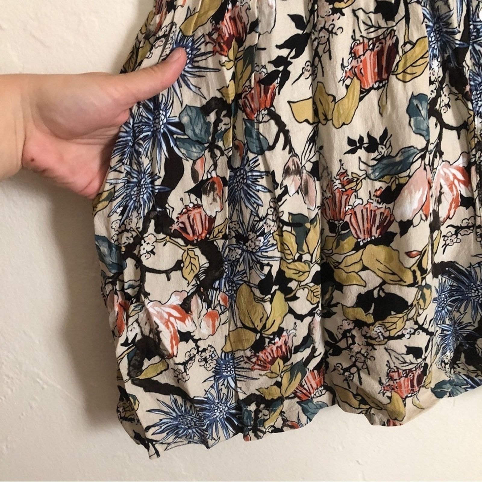 Other Knot Sisters Multicolor Floral Button Skirt Mini Tank Dress Size S / US 4 / IT 40 - 7 Thumbnail