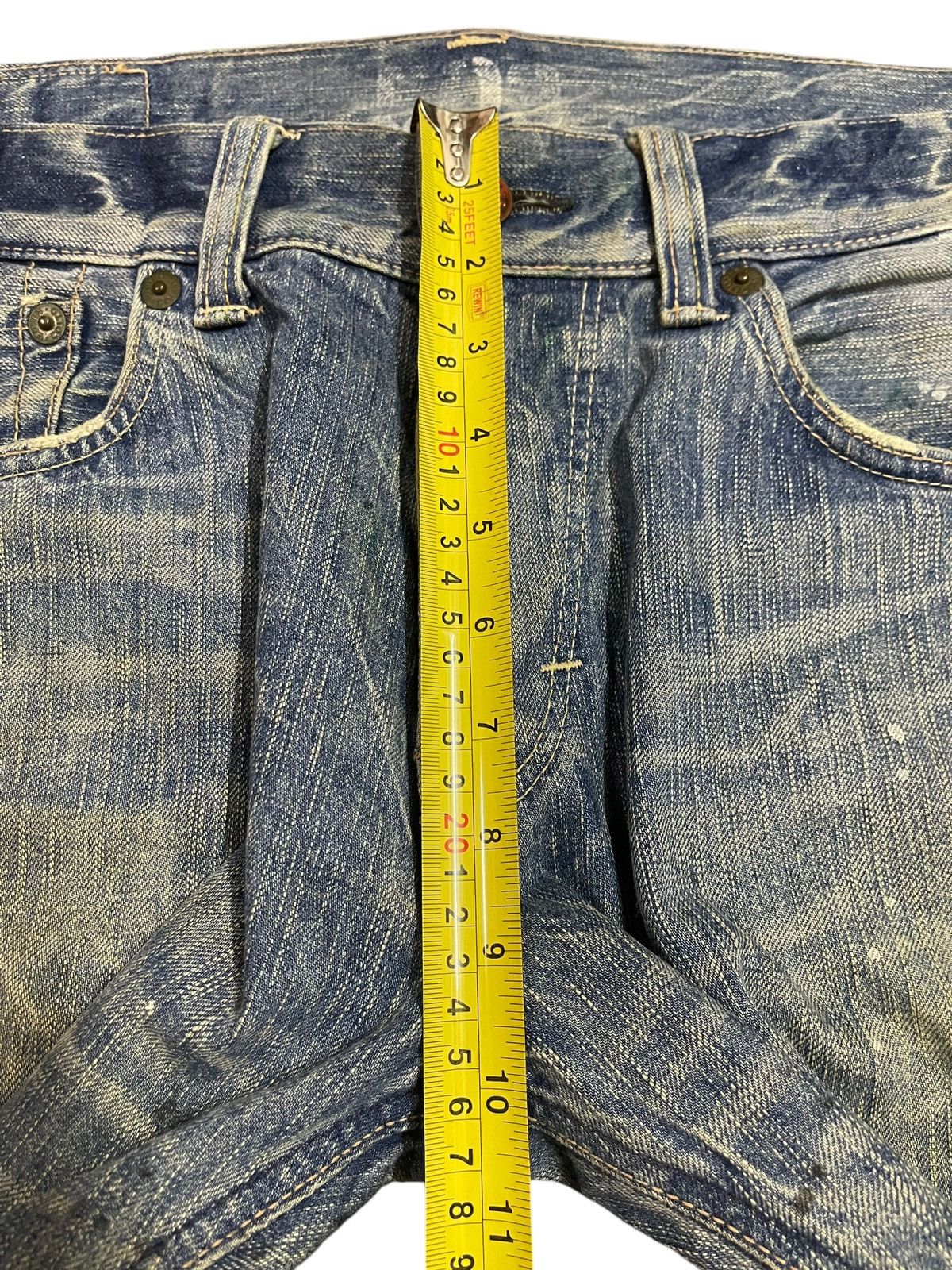 Edwin Vintage Japan Edwin 503 Mud Wash Paint Splatter Loose Jeans Size US 34 / EU 50 - 15 Thumbnail