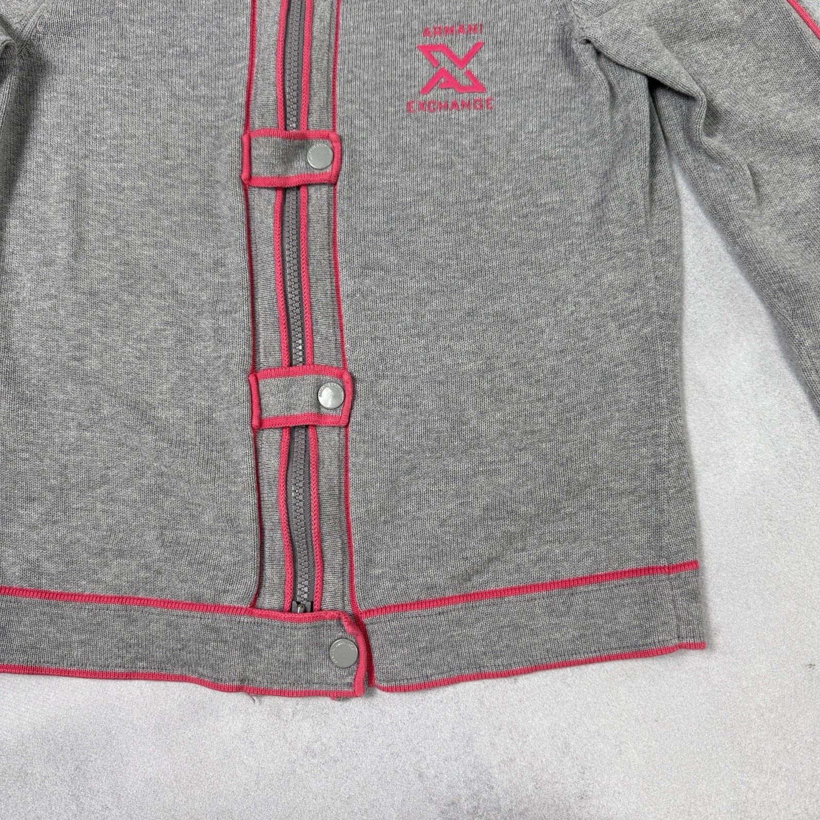 Armani Exchange AX Armani Exchange Women Grey Cardigan Size S Cotton Size S / US 4 / IT 40 - 7 Thumbnail