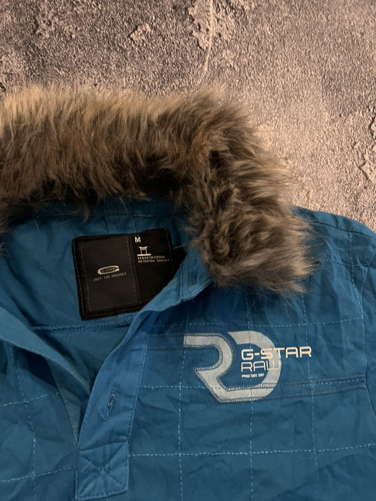 Vintage CRAZY Vintage G-Star With Fur / Y2K Archive Style Rock 90s Size US M / EU 48-50 / 2 - 5 Thumbnail