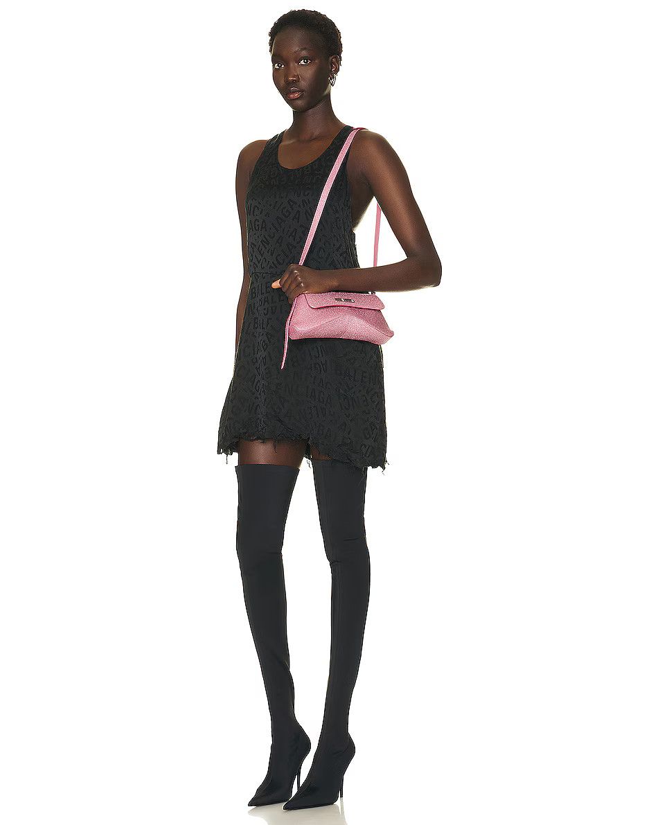 Balenciaga o1y0625 Size : OS / Glitter Handbag in Pink Size ONE SIZE - 8 Thumbnail