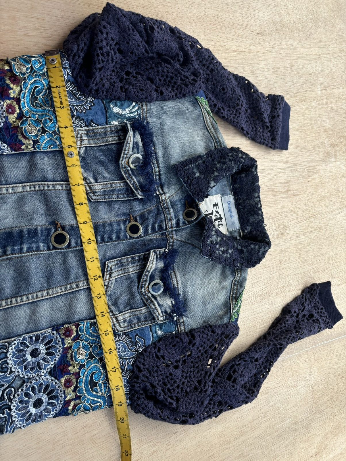 Hysteric Glamour × Japanese Brand Desigual Exotic Jeans Denim Jacket Luxury Style Size M / US 6-8 / IT 42-44 - 11 Thumbnail