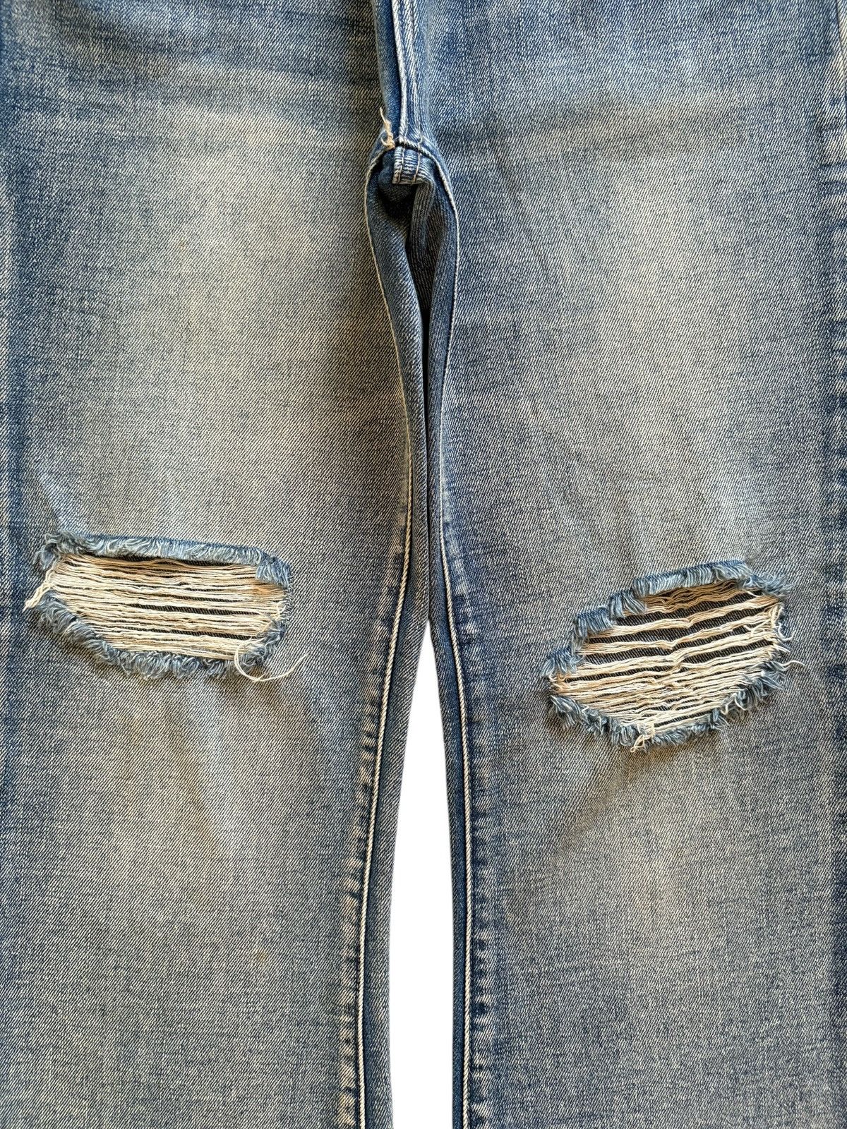 Japanese Brand Vintage Japanese Brand Mud Wash Ripped Flare Jeans Size US 27 - 5 Thumbnail