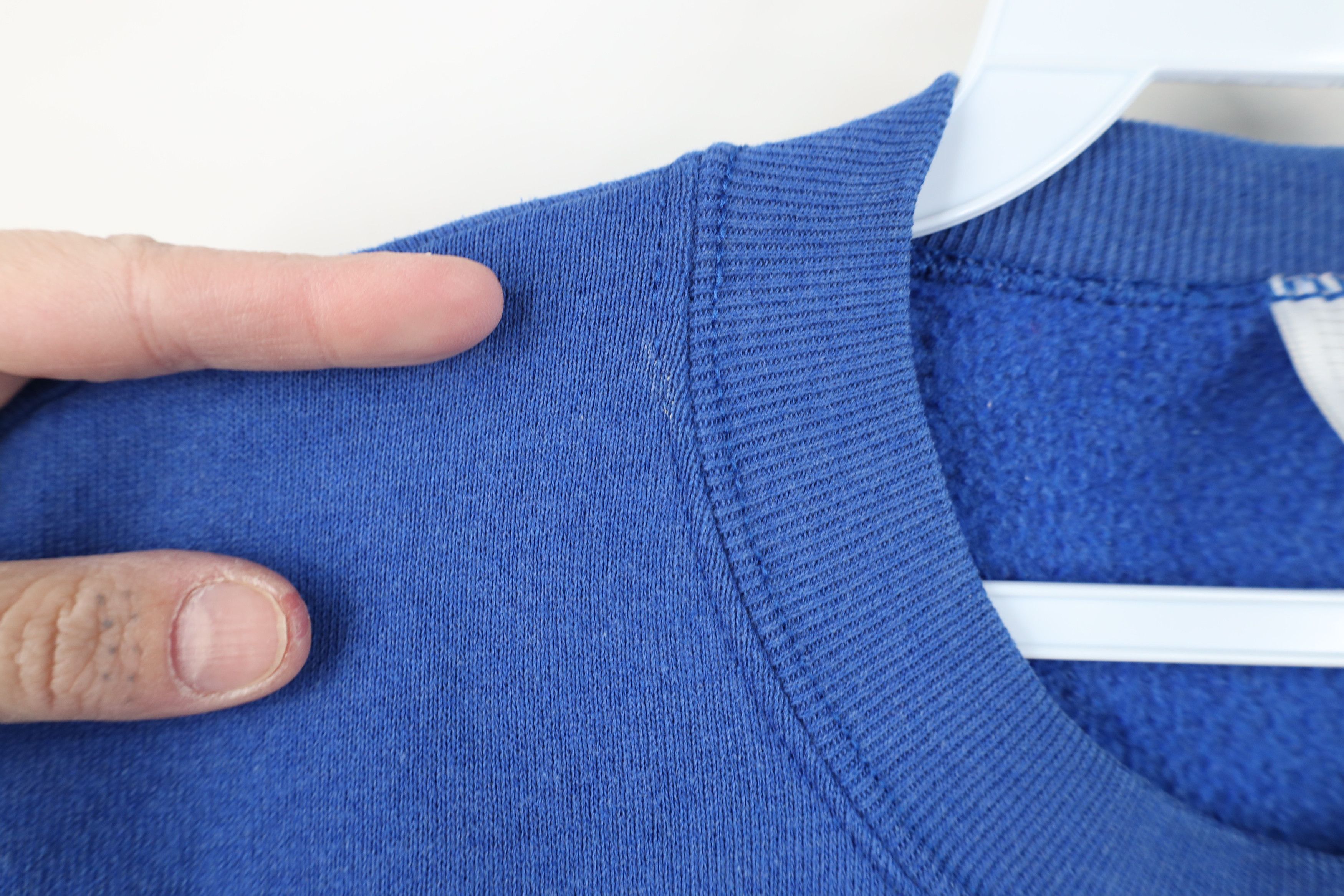 Vintage Vintage 90s Streetwear Crewneck Sweatshirt Royal Blue USA Size US XL / EU 56 / 4 - 6 Thumbnail