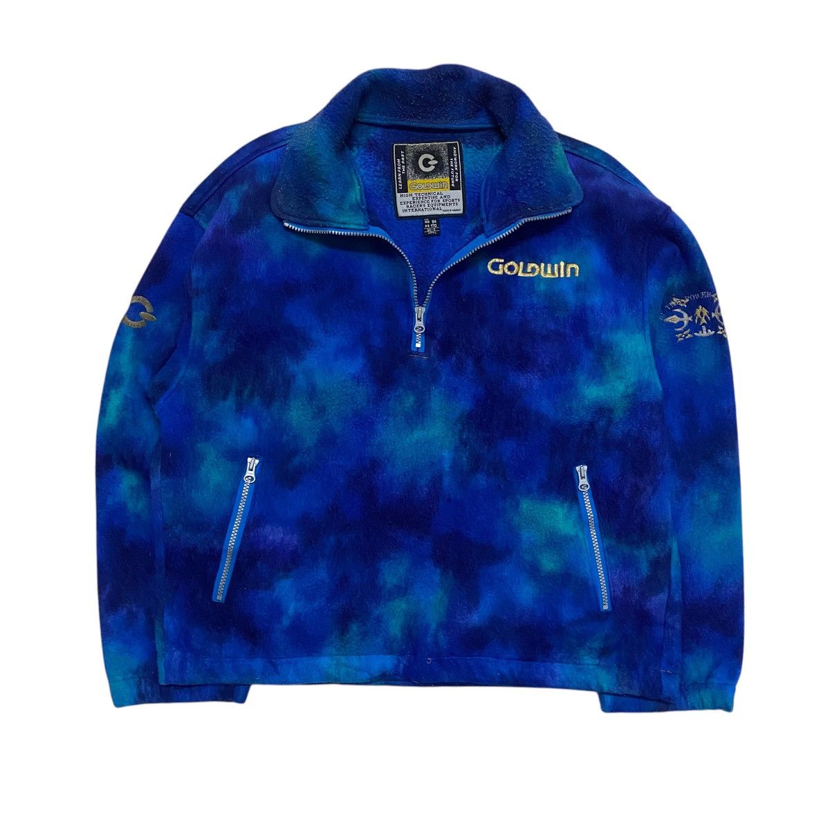 Goldwin × Japanese Brand × Vintage ☀️Nice design Goldwin fleece half zipper jacket Size US M / EU 48-50 / 2 - 2 Thumbnail