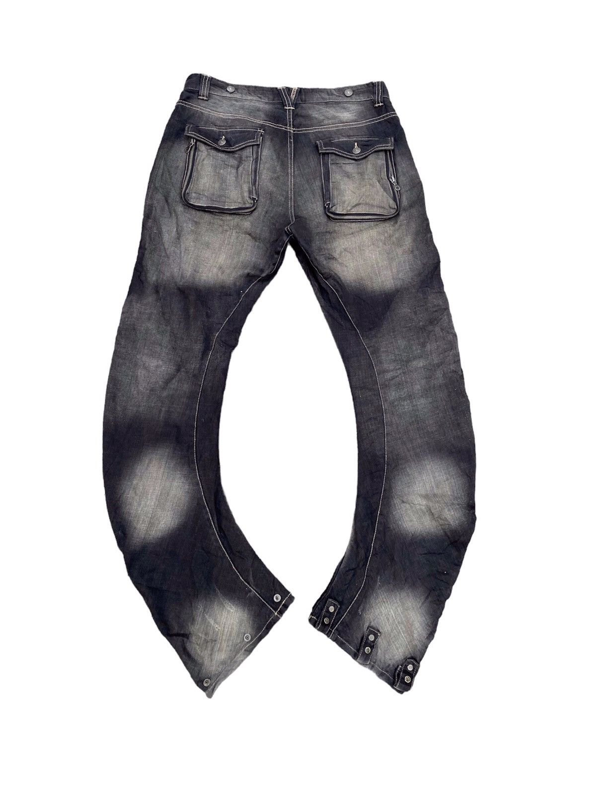 PPFM PPFM Rare Twril Punk MultiPocket Denim pants Size US 36 / EU 52 - 1 Thumbnail