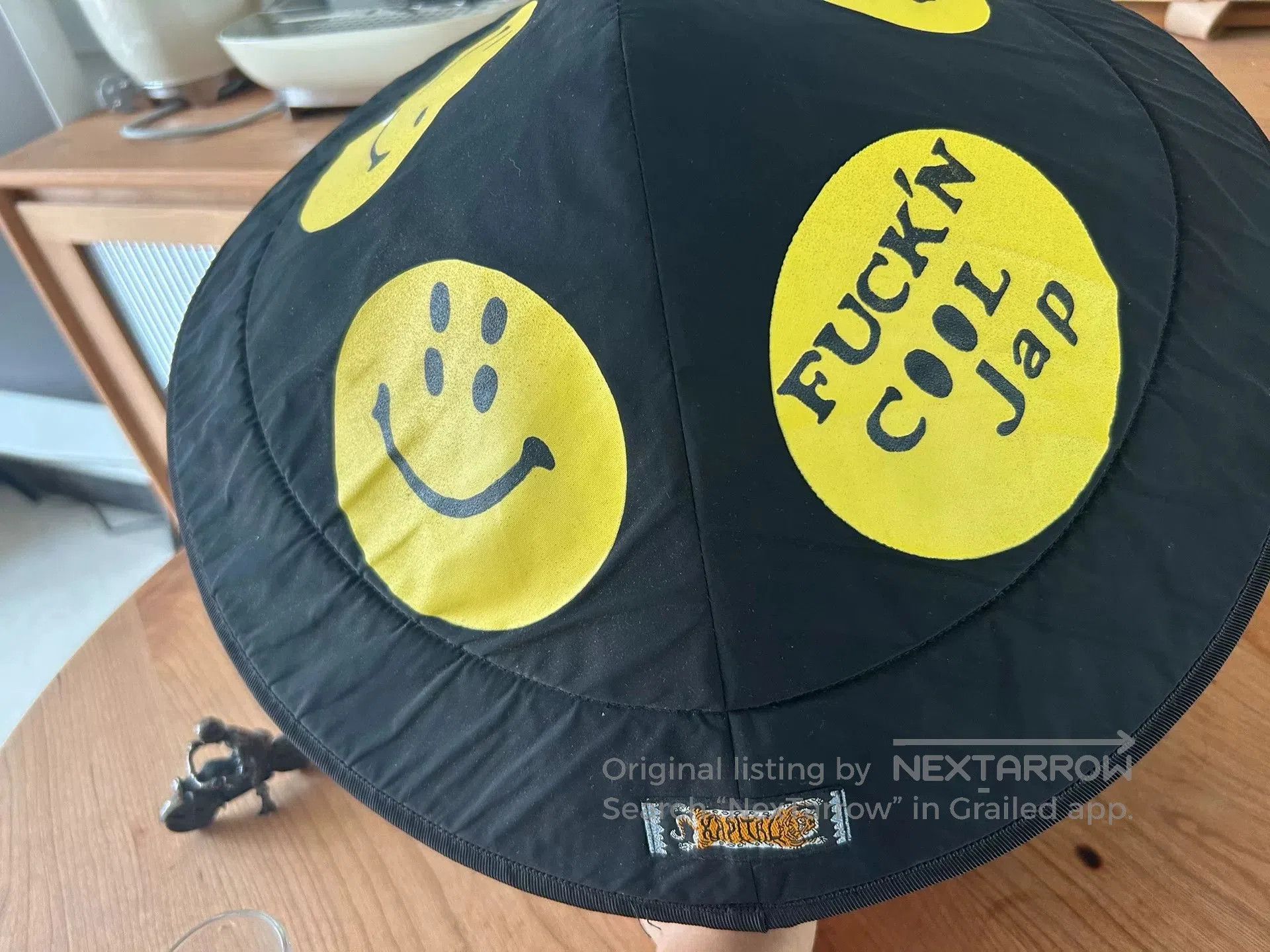 Kapital kapital smiley sun hat with logo. Size ONE SIZE - 6 Thumbnail