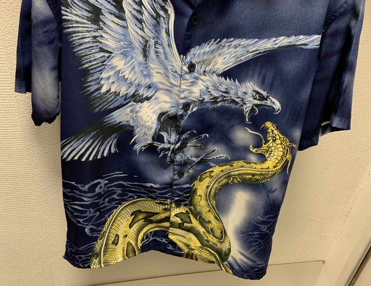 Japanese Brand Vintage shirt Japan Japanese style dragon craz shirt hawai L Size US L / EU 52-54 / 3 - 3 Thumbnail