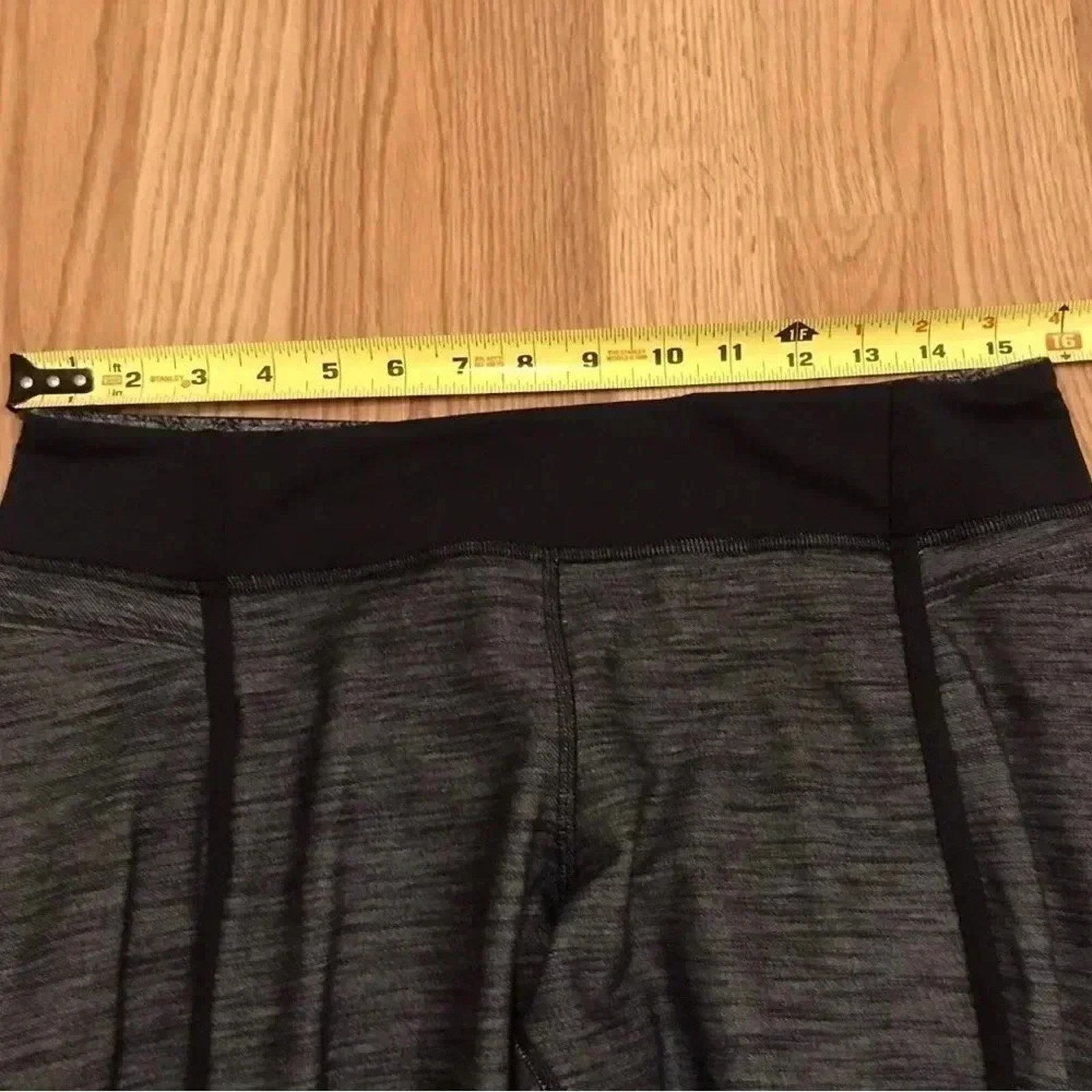 Lululemon Lululemon Forme Yoga Leggings Size 10 Heather Grey Black Size 32" / US 10 / IT 46 - 6 Thumbnail