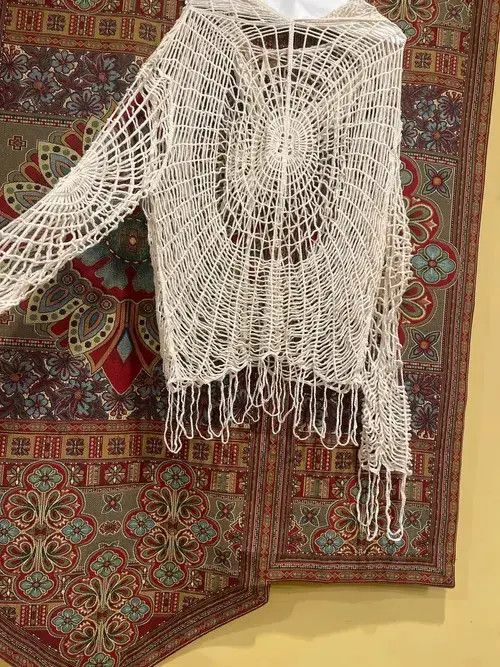 Other Hoodie Spider Web Hoodie with Hollow Holes Size M / US 6-8 / IT 42-44 - 1 Thumbnail