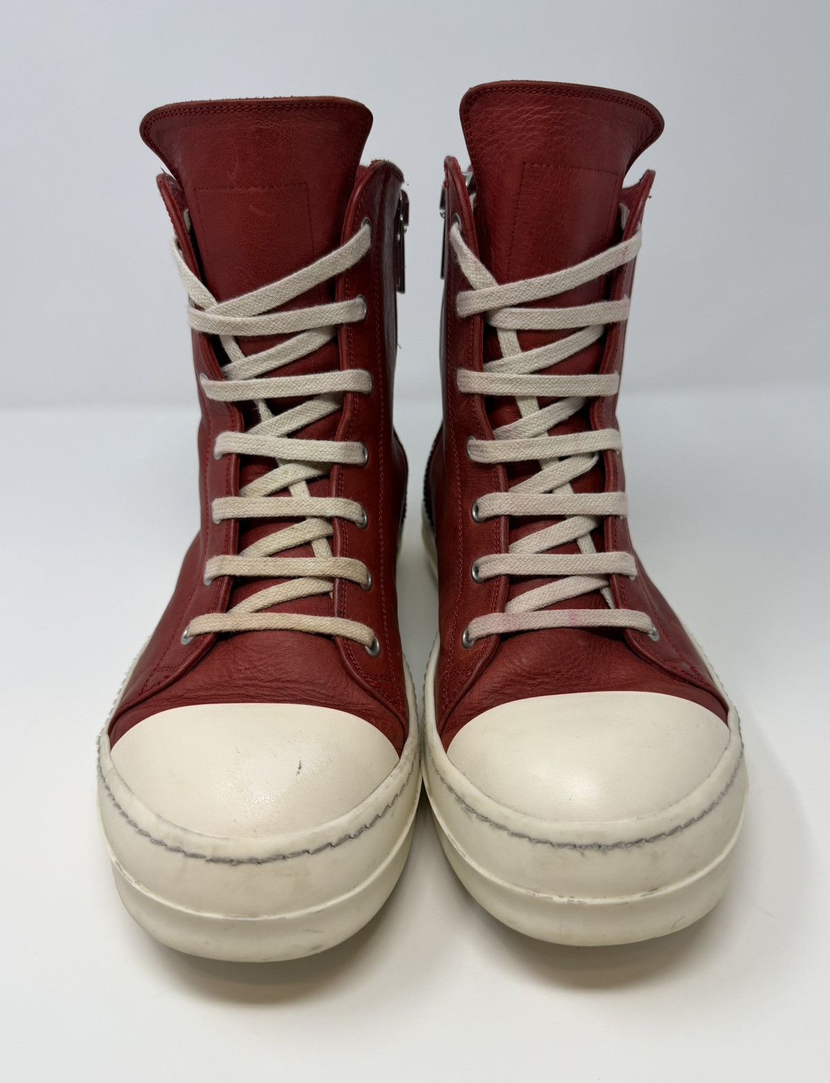 Rick Owens Rick Owens Ramones High Cardinal Red Size US 8 / EU 41 - 2 Thumbnail