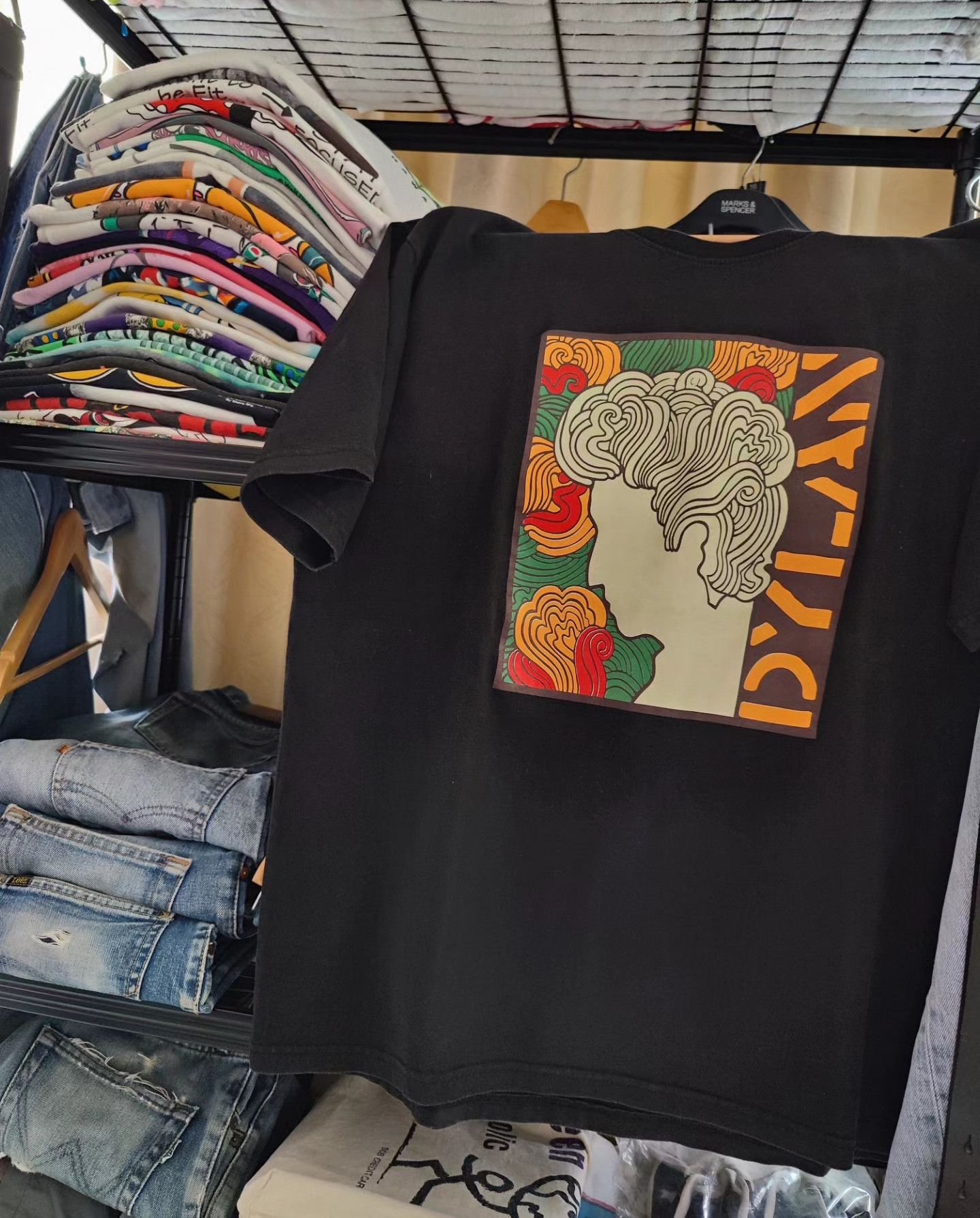 Band Tees × Vintage vintage Bob Dylan Psychedelic Design Art by Milton Glaser Size US XL / EU 56 / 4 - 5 Thumbnail